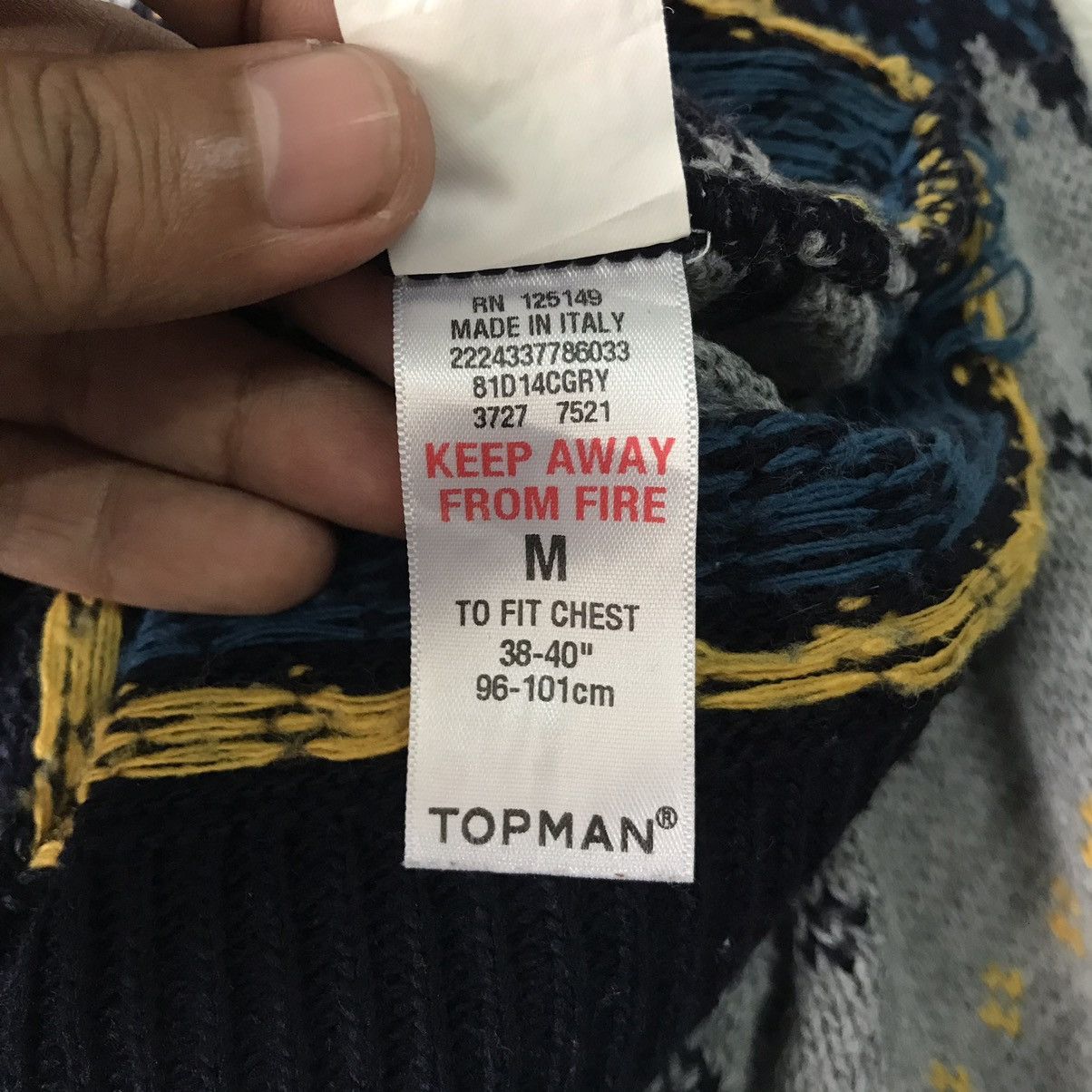 Art Comes First × Topman Topman Sweater Jumper Knit Made in Italy Size US M / EU 48-50 / 2 - 15 Thumbnail