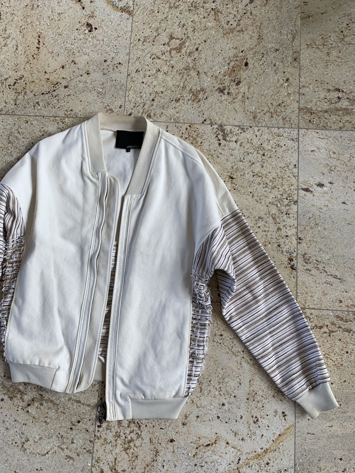 3.1 Phillip Lim Light Jacket in White With Frayed Back Size US S / EU 44-46 / 1 - 5 Thumbnail