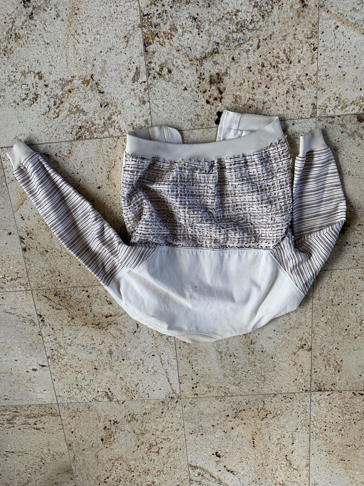 3.1 Phillip Lim Light Jacket in White With Frayed Back Size US S / EU 44-46 / 1 - 20 Thumbnail