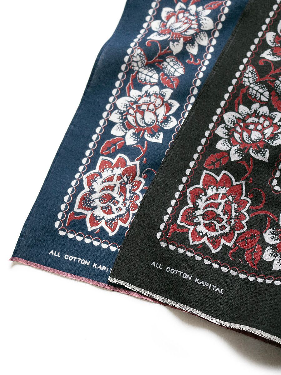 Kapital Kapital Rockwell Flower Bandana Size ONE SIZE - 4 Thumbnail