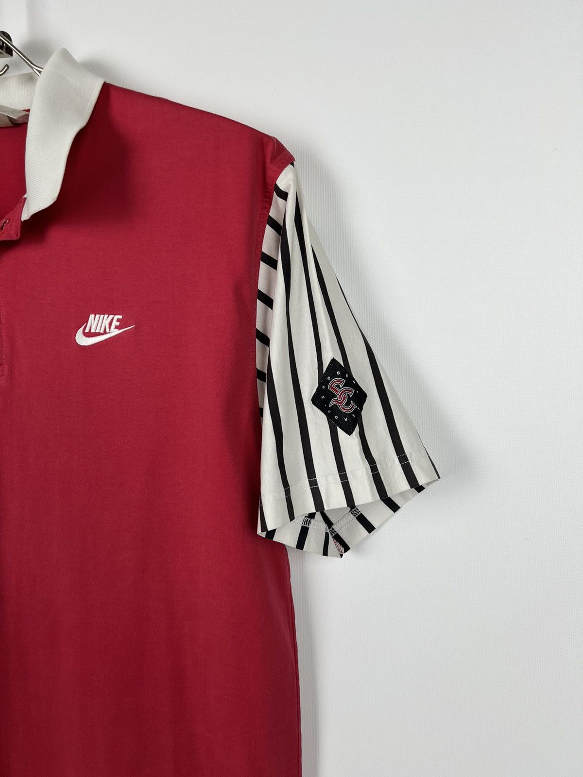 Nike × Vintage Vintage Rare 80’s Nike Supreme Court Polo Shirt Size US L / EU 52-54 / 3 - 3 Thumbnail