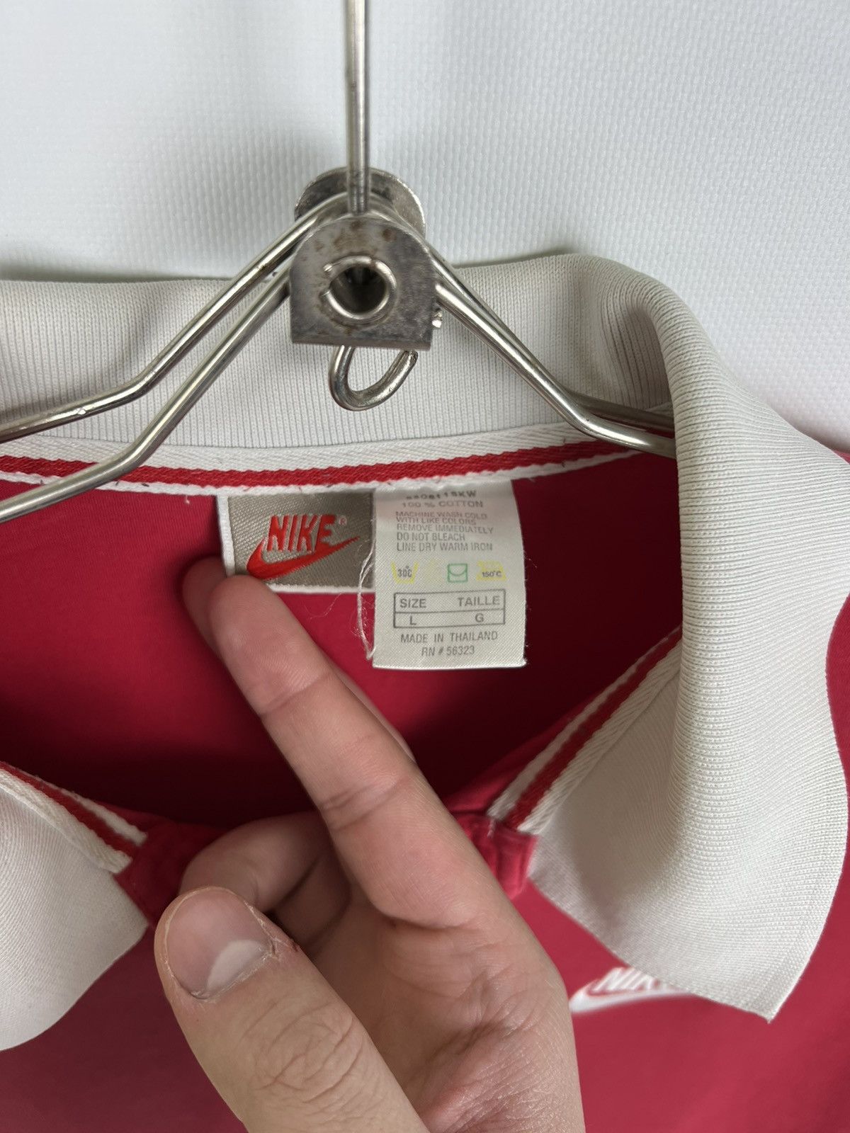 Nike × Vintage Vintage Rare 80’s Nike Supreme Court Polo Shirt Size US L / EU 52-54 / 3 - 7 Thumbnail