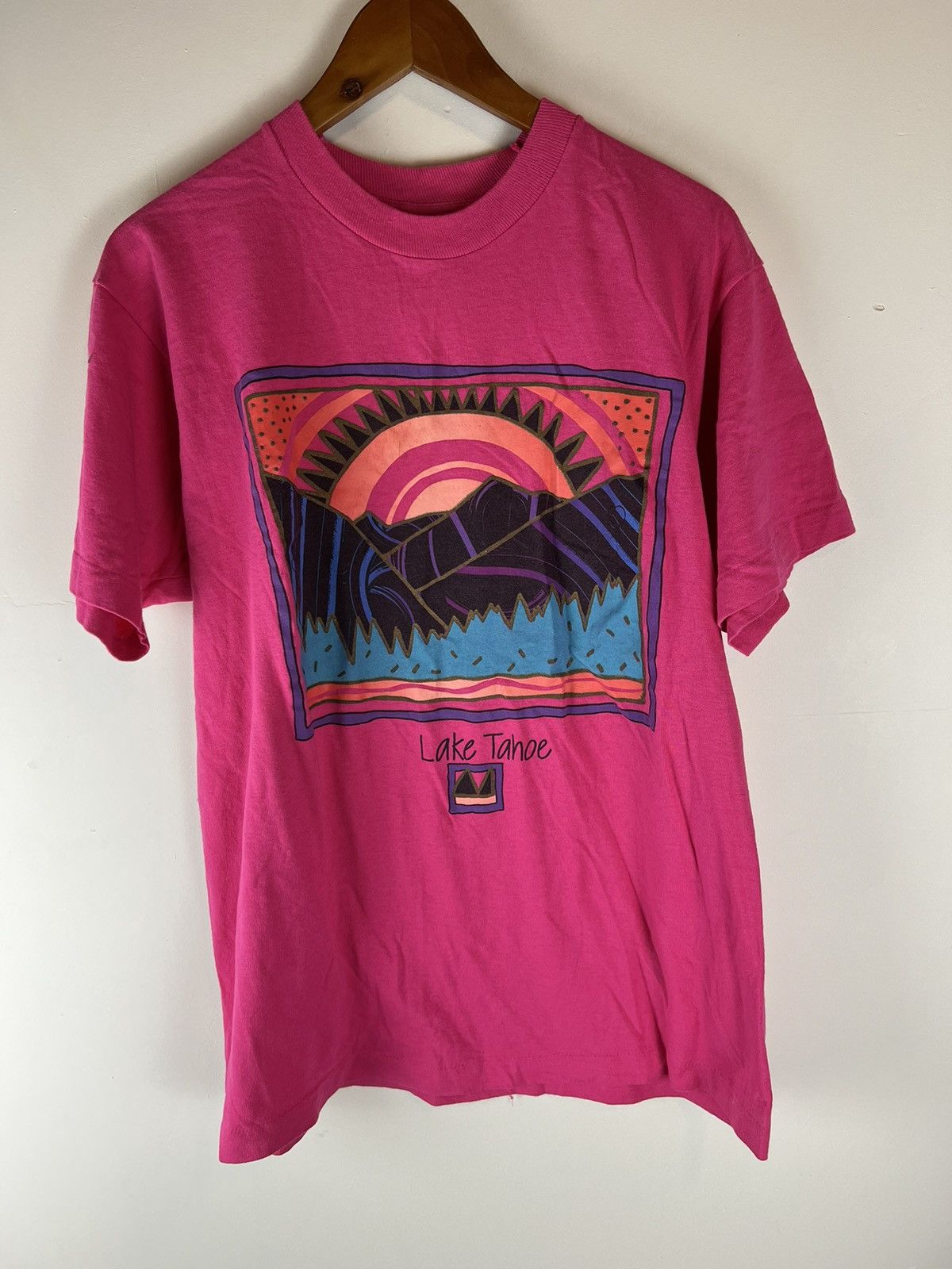Fruit Of The Loom Vintage Lake Tahoe Nature Tee Size US L / EU 52-54 / 3 - 1 Thumbnail