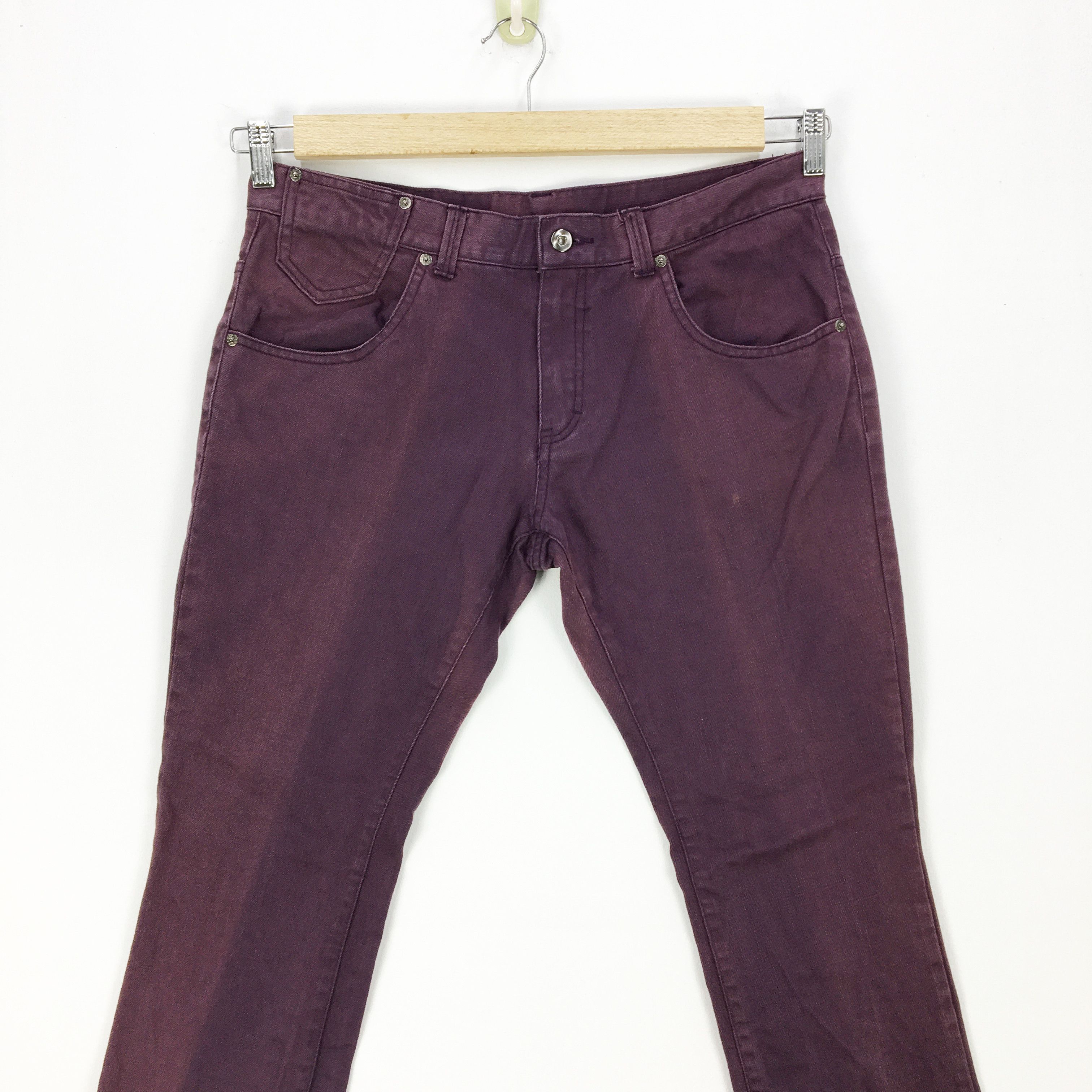 Japanese Brand Japanese Flare Jeans Purple Denim Japanese Bootcut Pants Size US 34 / EU 50 - 5 Thumbnail
