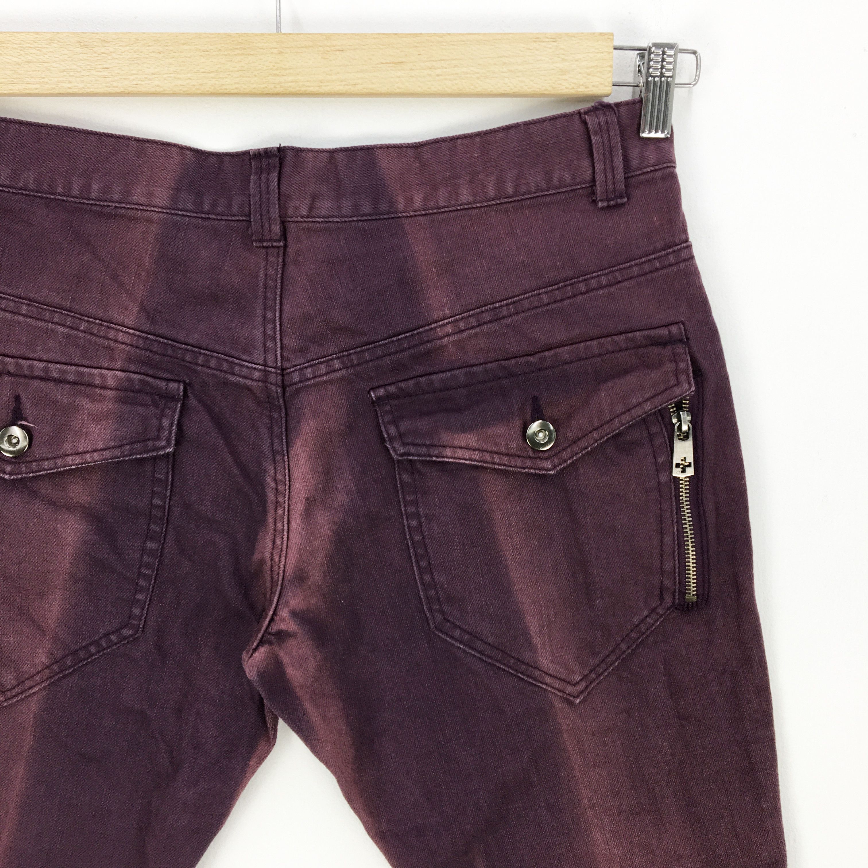 Japanese Brand Japanese Flare Jeans Purple Denim Japanese Bootcut Pants Size US 34 / EU 50 - 7 Thumbnail