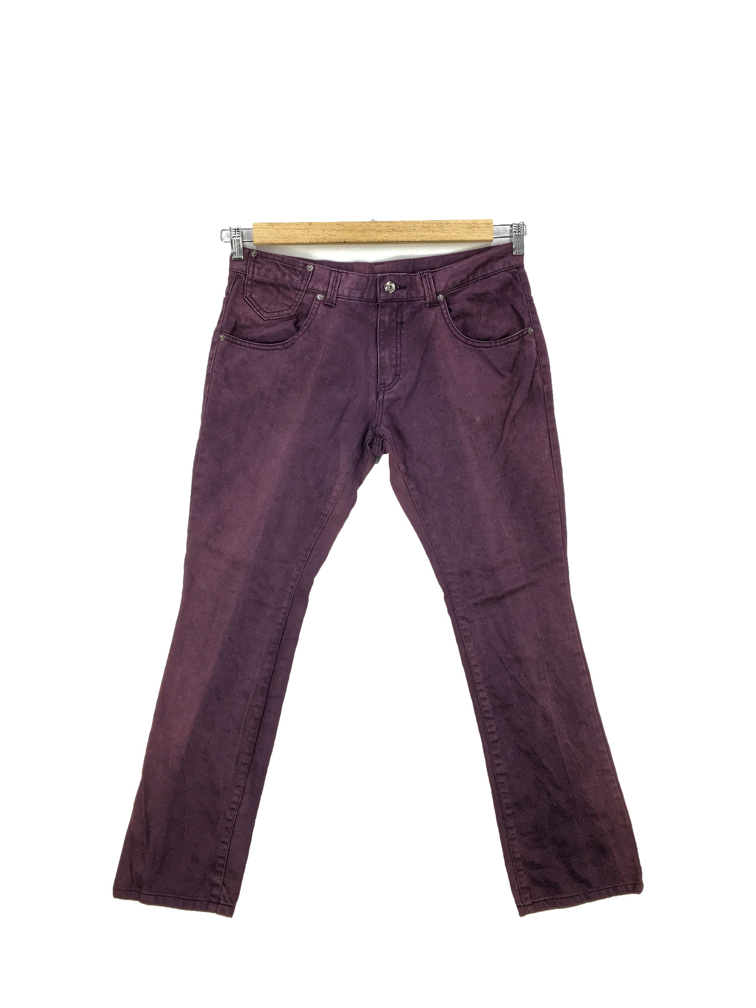 Japanese Brand Japanese Flare Jeans Purple Denim Japanese Bootcut Pants Size US 34 / EU 50 - 1 Thumbnail
