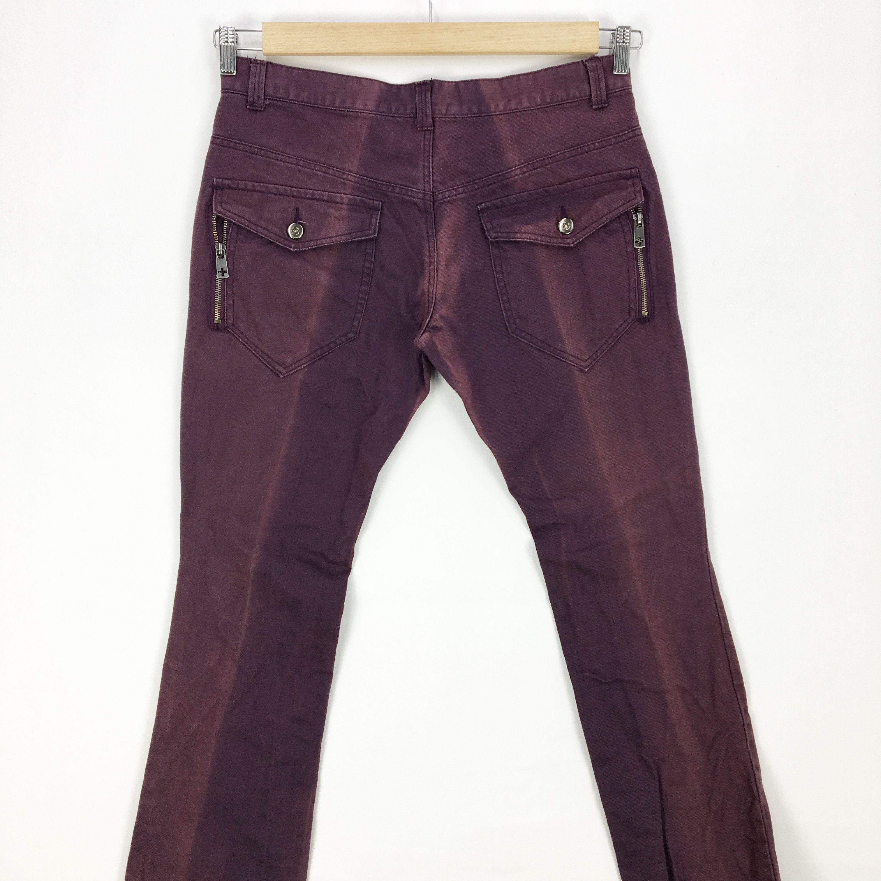 Japanese Brand Japanese Flare Jeans Purple Denim Japanese Bootcut Pants Size US 34 / EU 50 - 10 Thumbnail
