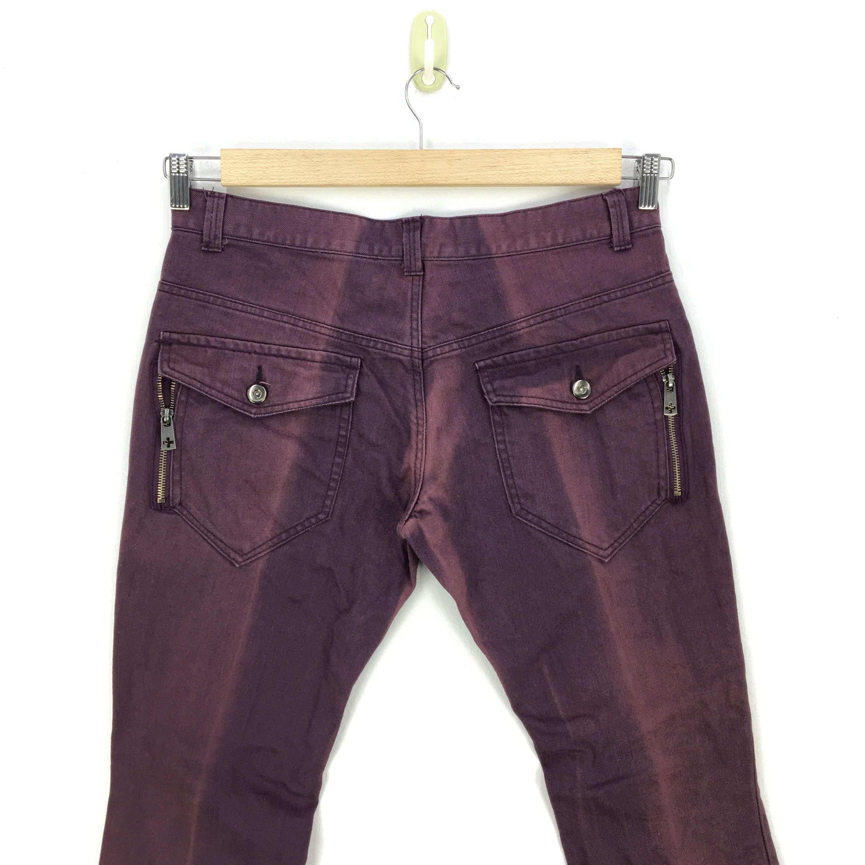 Japanese Brand Japanese Flare Jeans Purple Denim Japanese Bootcut Pants Size US 34 / EU 50 - 9 Thumbnail