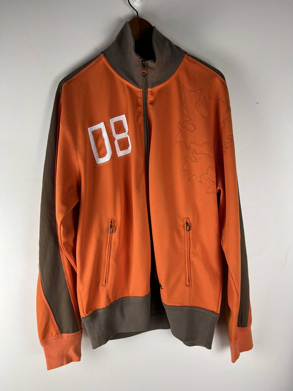 Nike Vintage Y2K Nike netherlands Soccer Zipup Jacket Size US XL / EU 56 / 4 - 1 Thumbnail