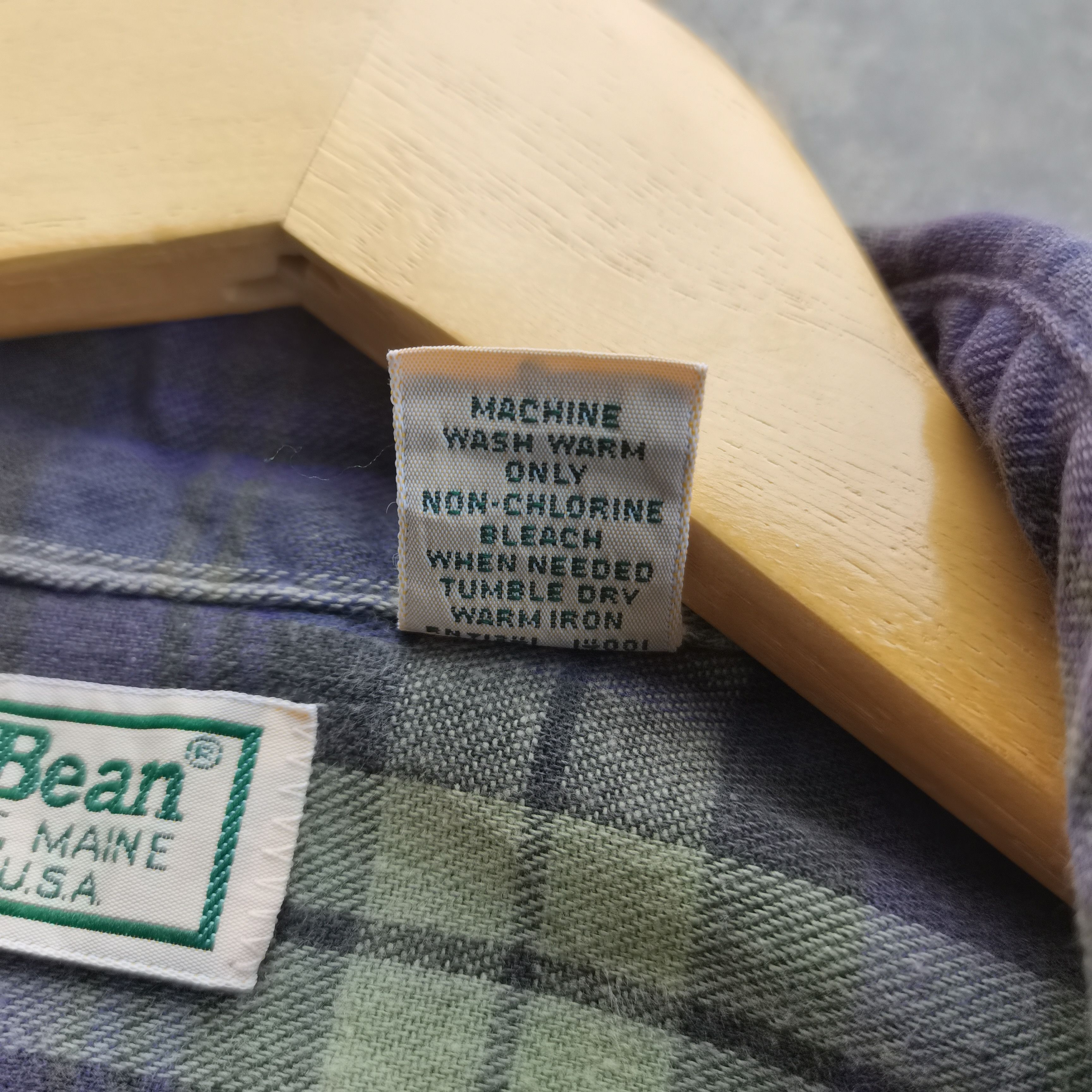 L.L. Bean × Vintage Crazy Vintage 90s L.L Bean Flannel Button Up Shirt Size US S / EU 44-46 / 1 - 8 Thumbnail