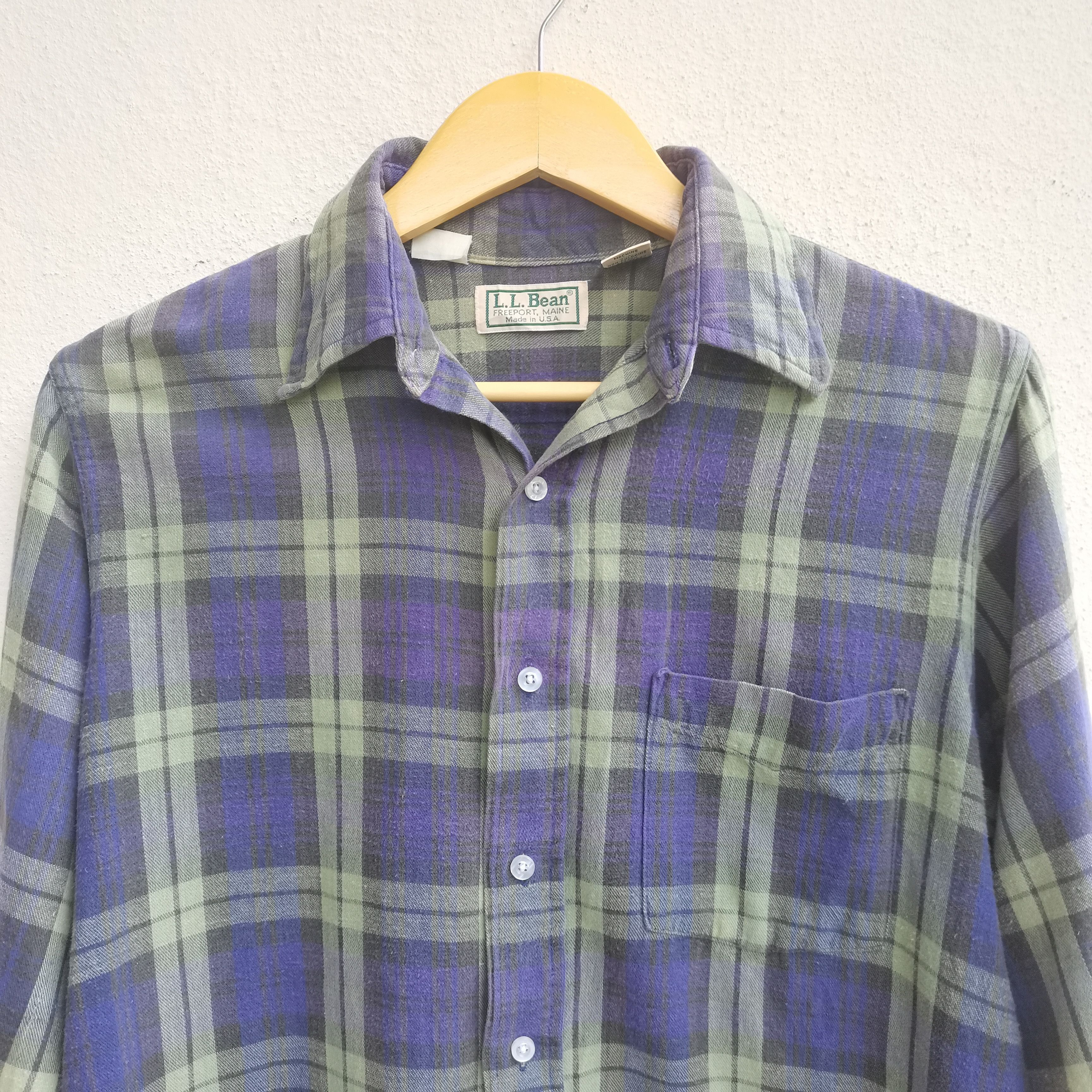 L.L. Bean × Vintage Crazy Vintage 90s L.L Bean Flannel Button Up Shirt Size US S / EU 44-46 / 1 - 3 Thumbnail