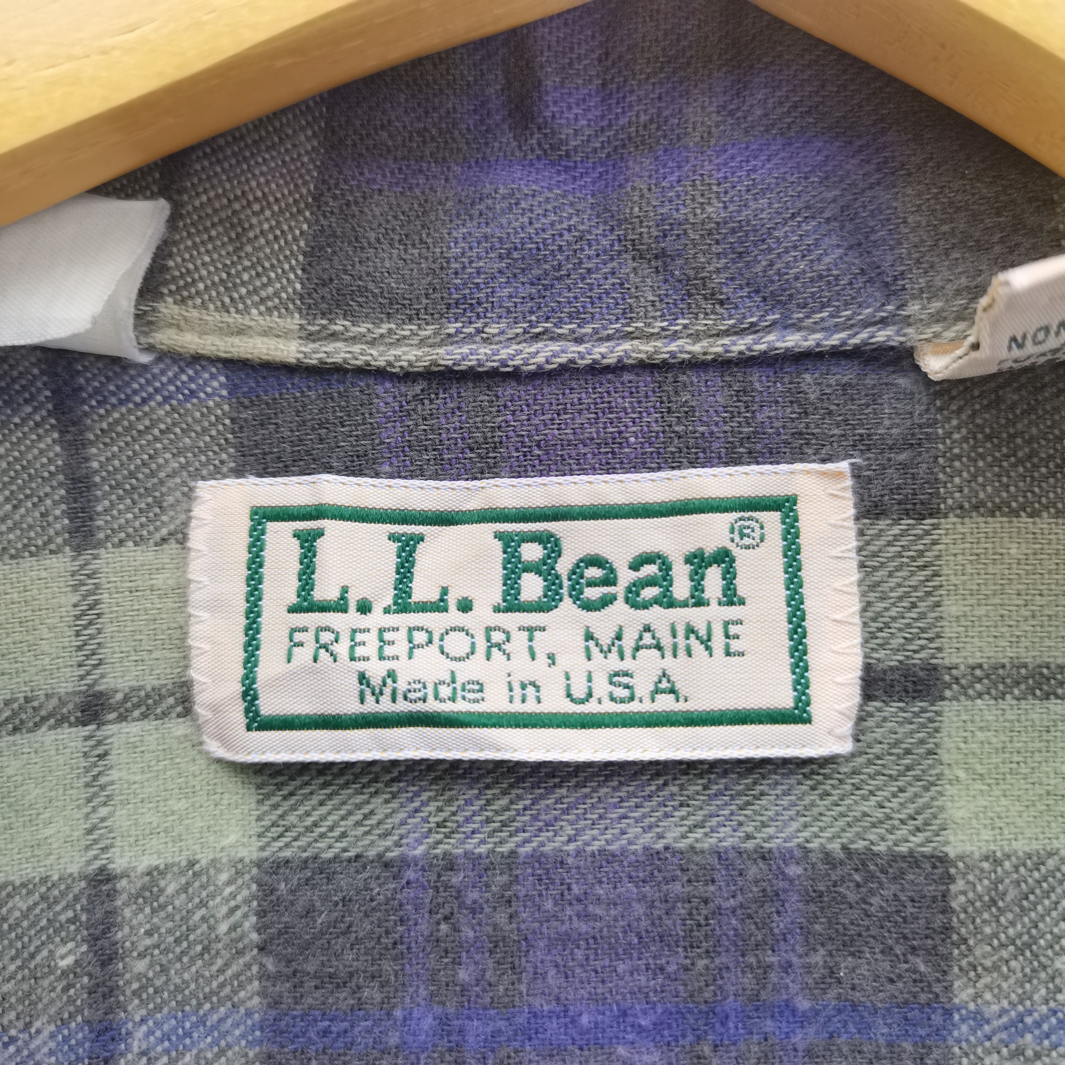 L.L. Bean × Vintage Crazy Vintage 90s L.L Bean Flannel Button Up Shirt Size US S / EU 44-46 / 1 - 10 Thumbnail