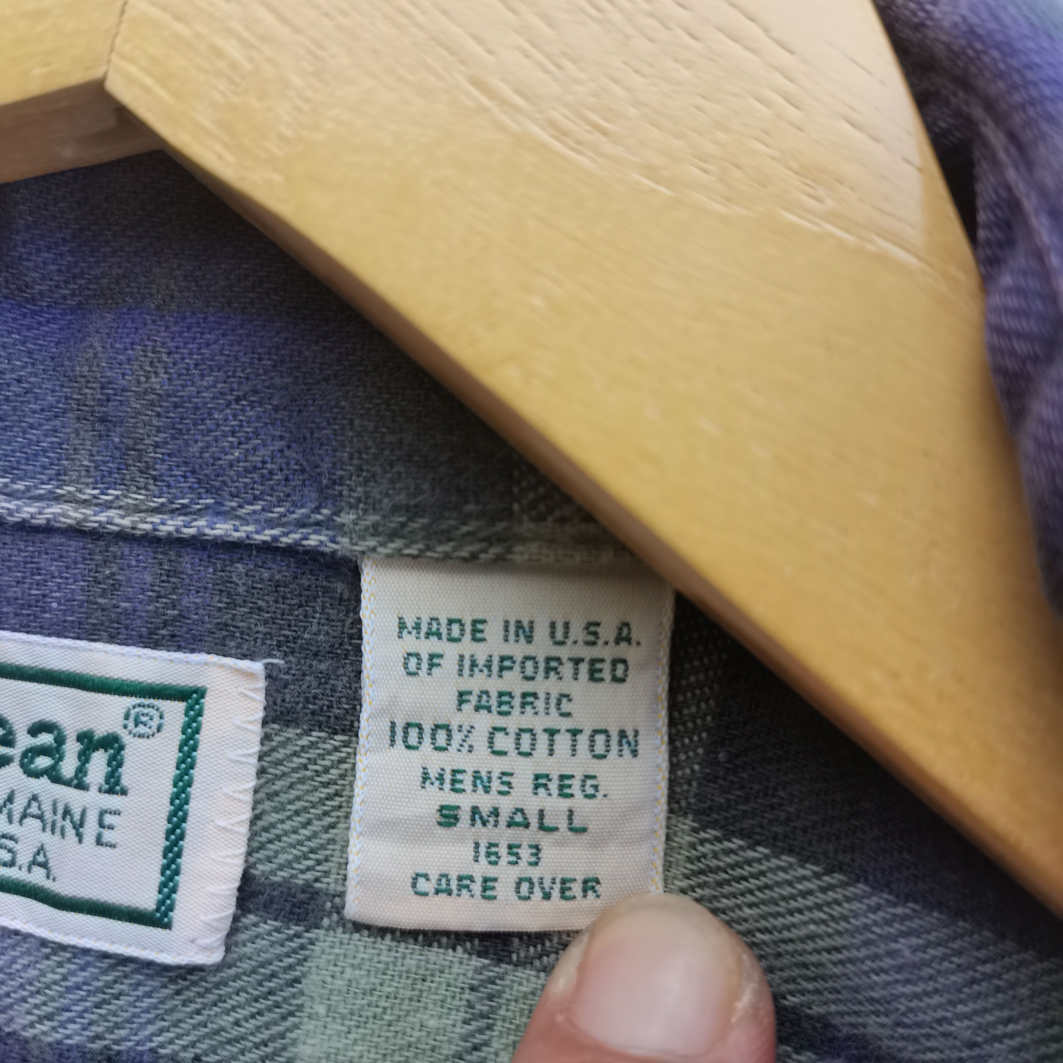L.L. Bean × Vintage Crazy Vintage 90s L.L Bean Flannel Button Up Shirt Size US S / EU 44-46 / 1 - 9 Thumbnail