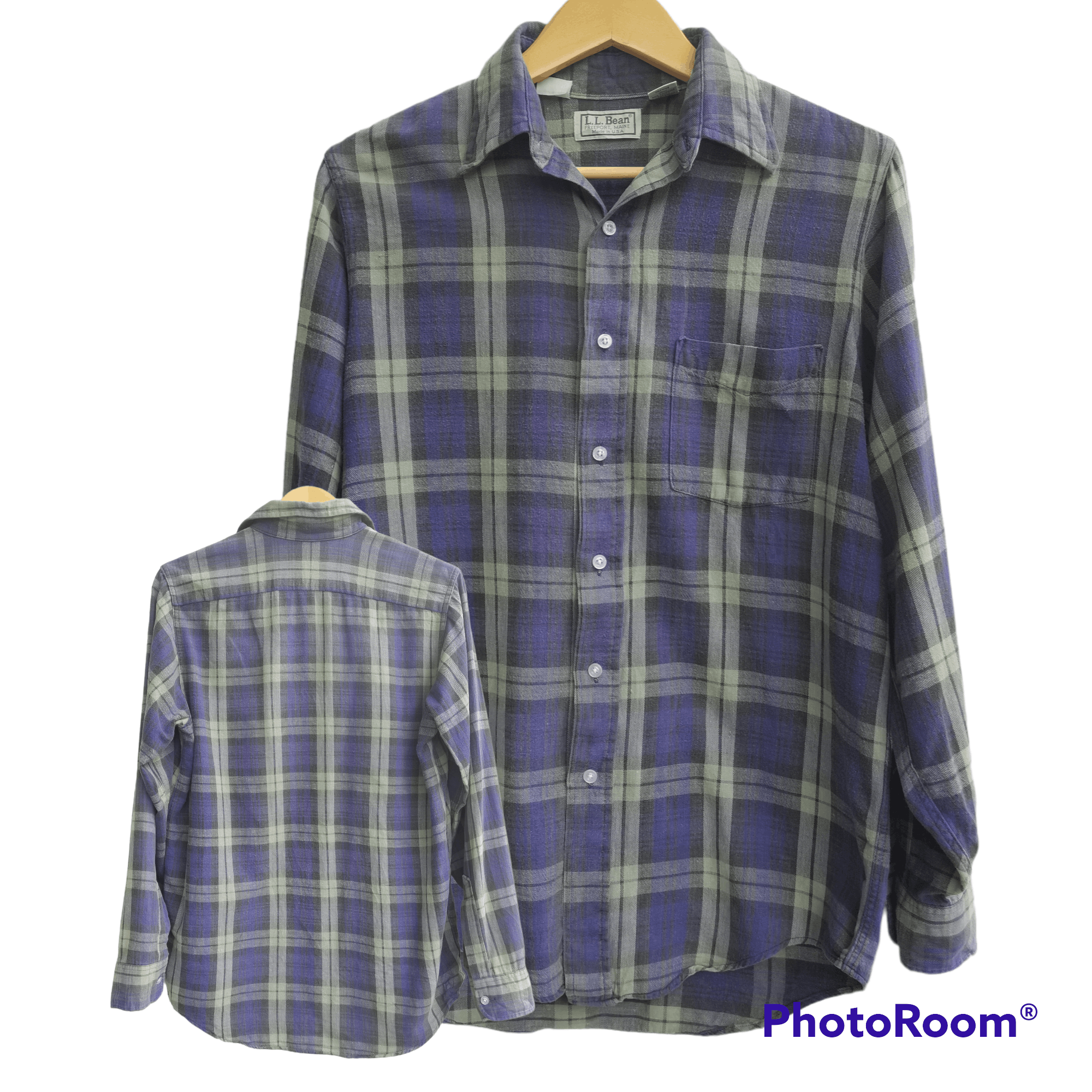 L.L. Bean × Vintage Crazy Vintage 90s L.L Bean Flannel Button Up Shirt Size US S / EU 44-46 / 1 - 1 Thumbnail