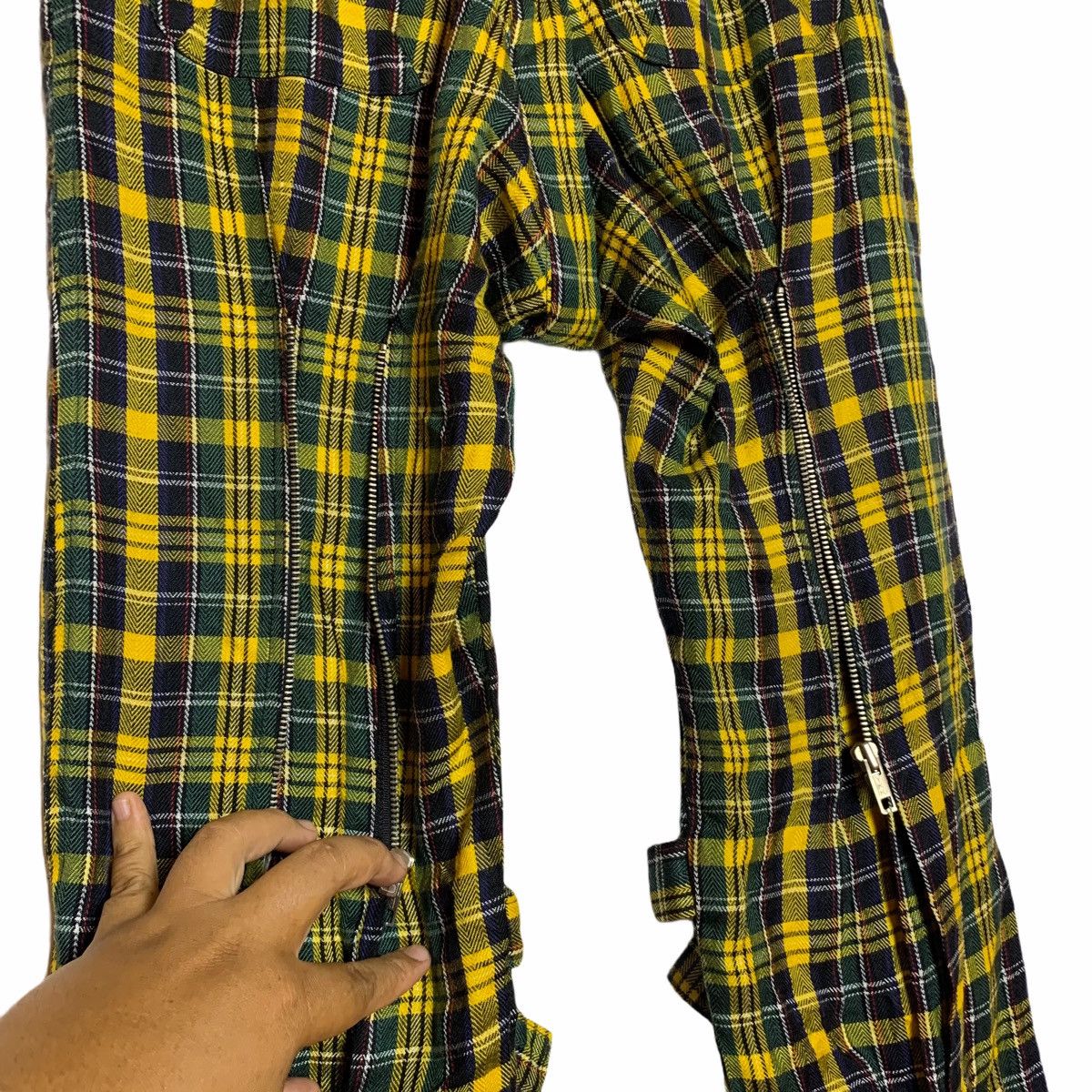 Japanese Brand × Other Japan Warpreps Tartan Zipper Bondage Pant Size US 28 / EU 44 - 10 Thumbnail