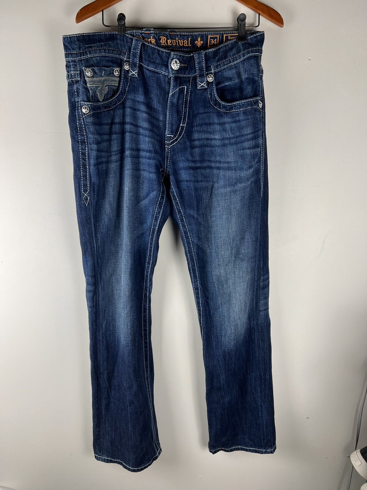 Rock Revival Rock Revival Emmet Straight Jeans Size US 34 / EU 50 - 1 Thumbnail