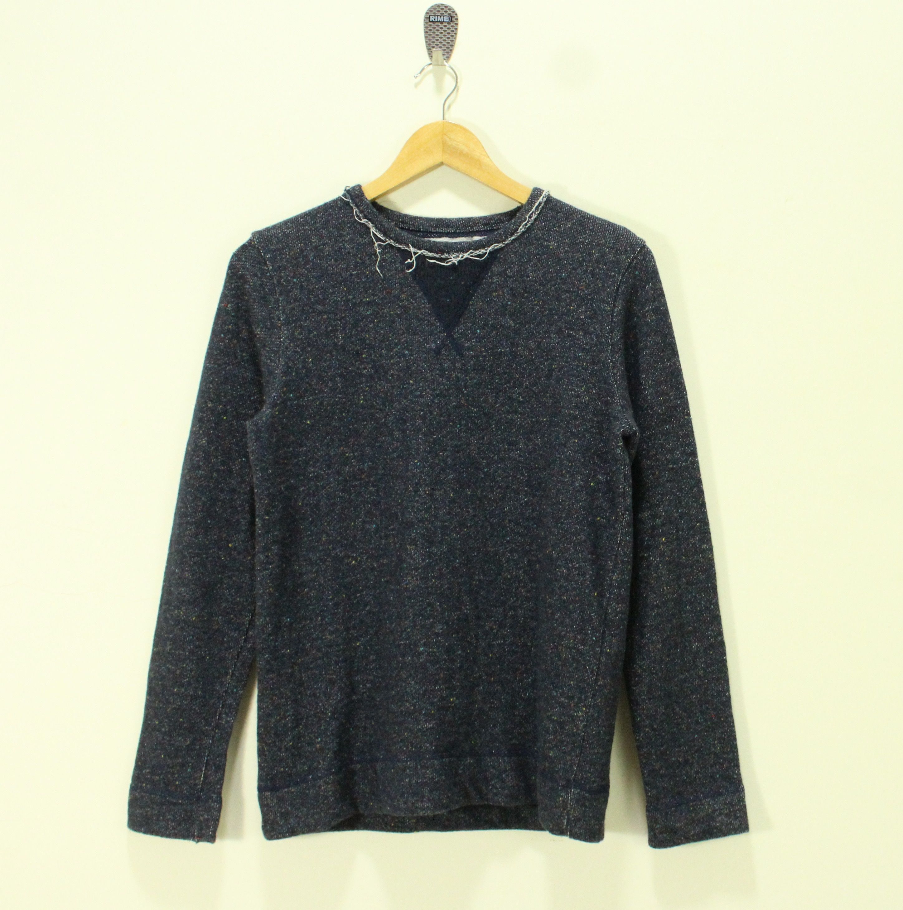 Japanese Brand MIL-SPEC 9 Shirt Long Sleeve Distressed Style Knit Size US S / EU 44-46 / 1 - 2 Thumbnail