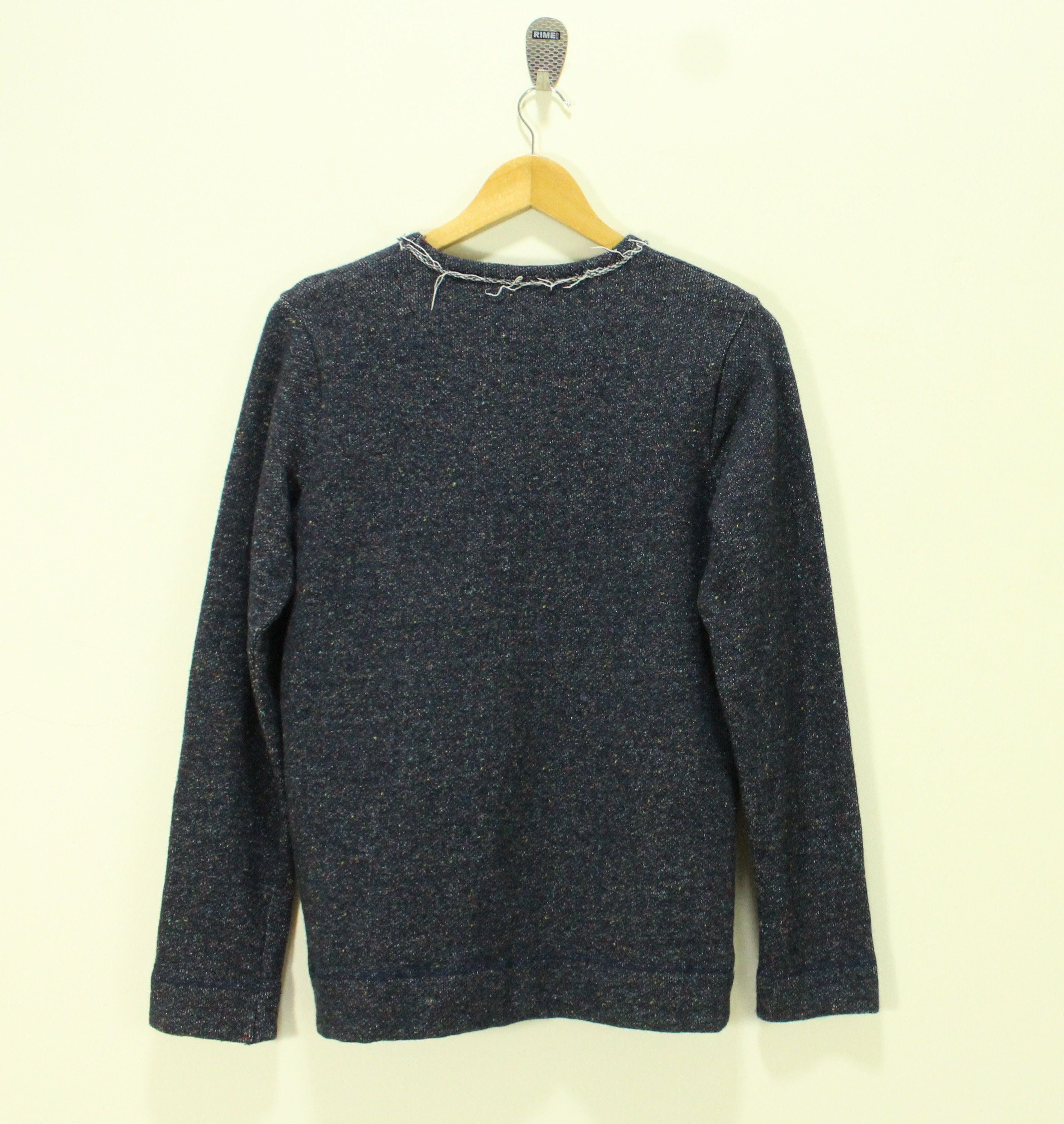 Japanese Brand MIL-SPEC 9 Shirt Long Sleeve Distressed Style Knit Size US S / EU 44-46 / 1 - 4 Thumbnail