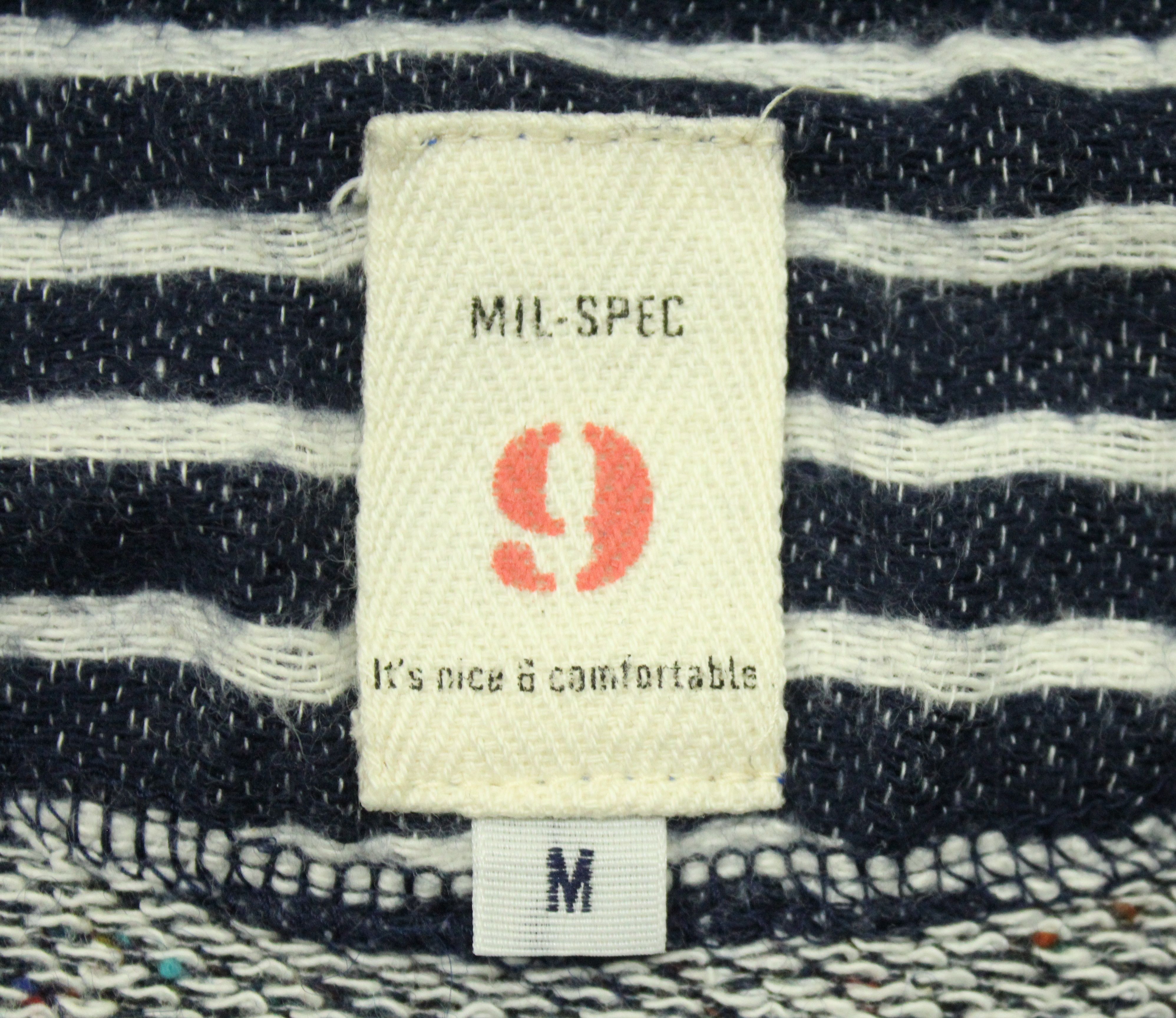Japanese Brand MIL-SPEC 9 Shirt Long Sleeve Distressed Style Knit Size US S / EU 44-46 / 1 - 7 Thumbnail