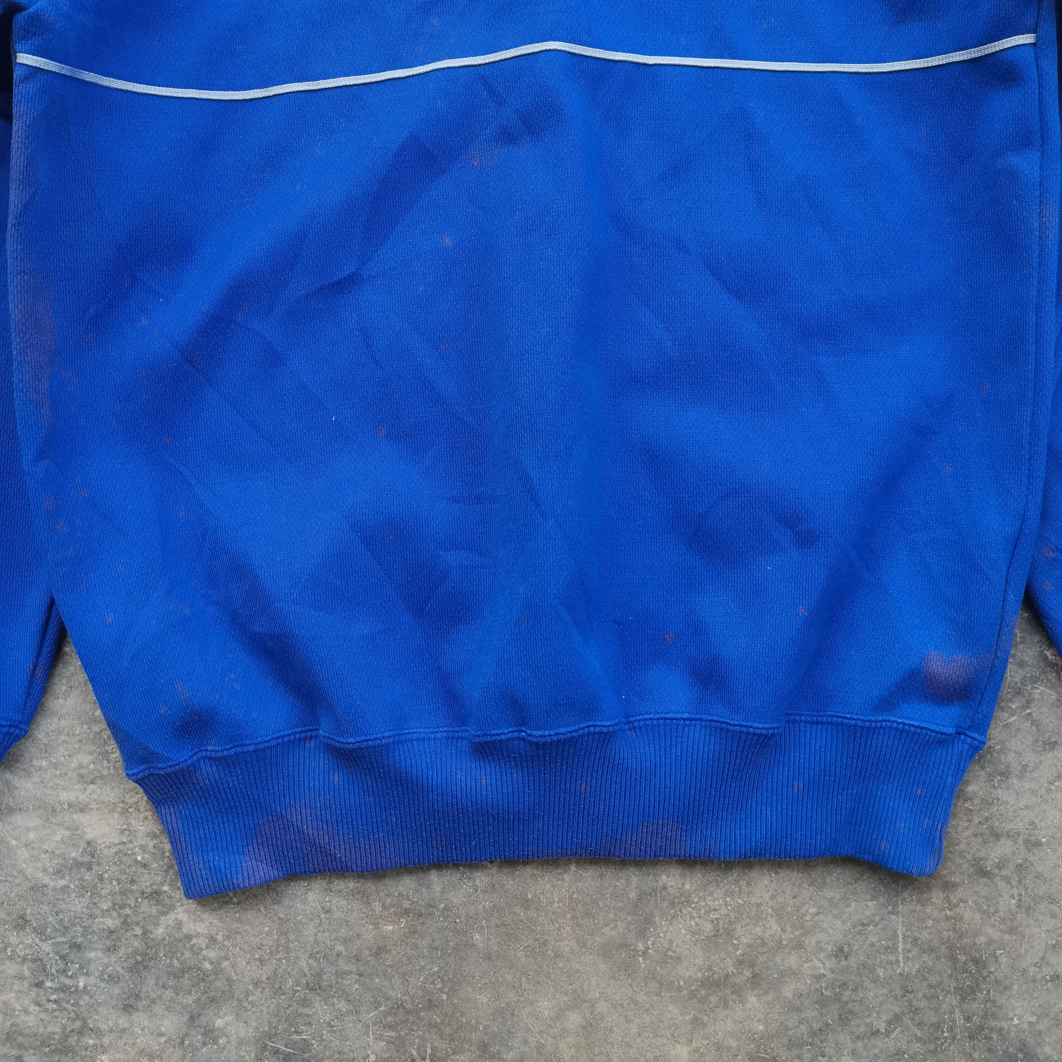 Adidas × Descente × Vintage Vintage 80s ADIDAS TECHNO Acid Wash 3 Stripes Sweatshirt Size US M / EU 48-50 / 2 - 5 Thumbnail