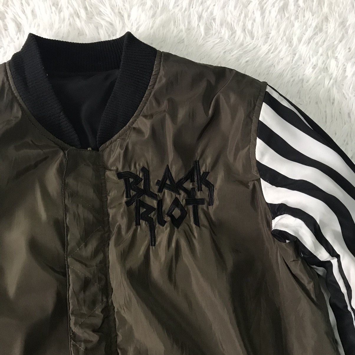 Japanese Brand Black Riot Reversable Bomber Like Jacket Size US S / EU 44-46 / 1 - 5 Thumbnail