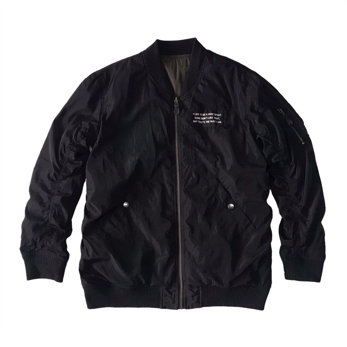 Japanese Brand Black Riot Reversable Bomber Like Jacket Size US S / EU 44-46 / 1 - 3 Thumbnail
