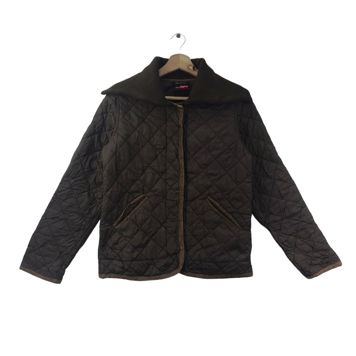 Vintage RAY BEAMS Japanese Brand Quilted Bomber Brown Jacket Size US XS / EU 42 / 0 - 1 Thumbnail