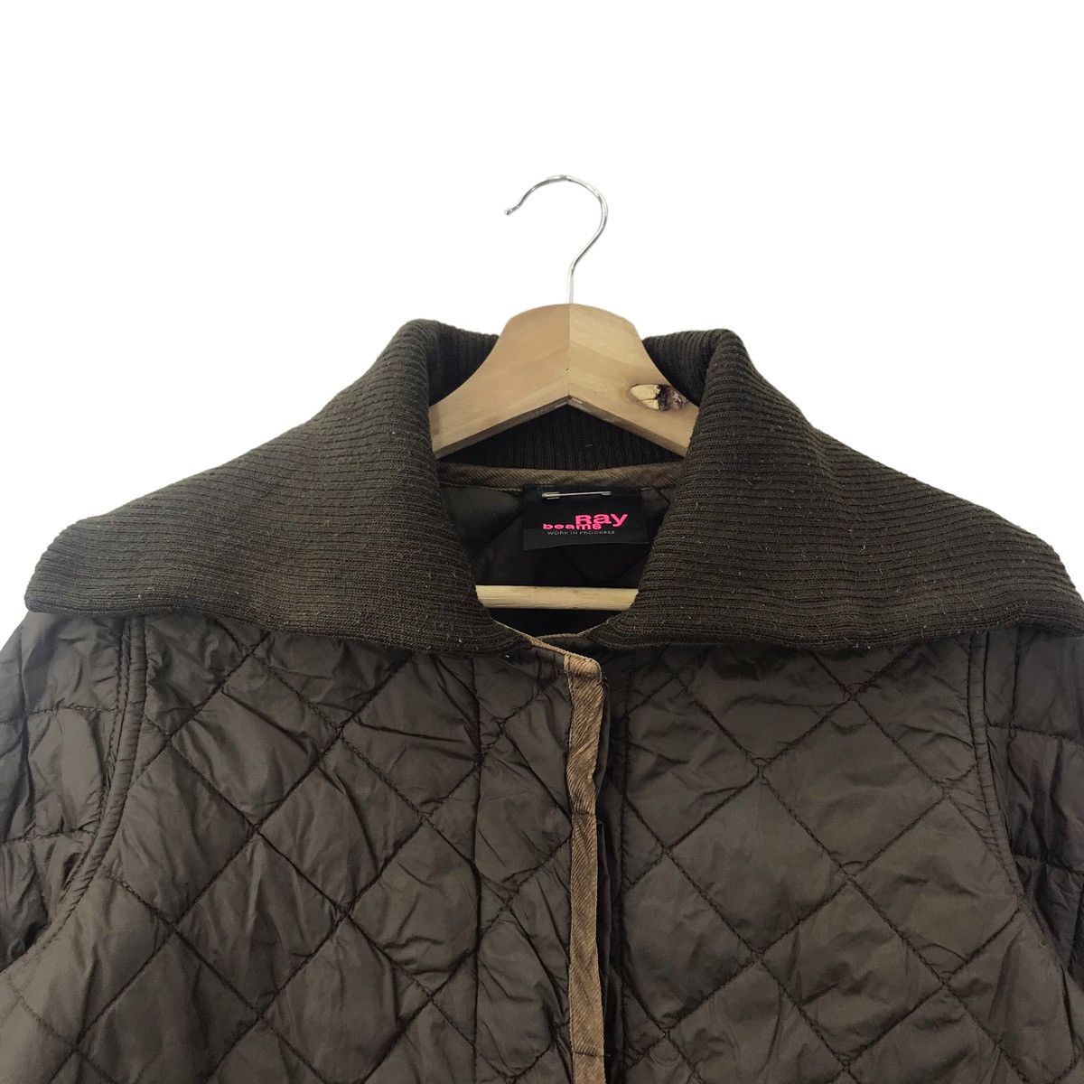 Vintage RAY BEAMS Japanese Brand Quilted Bomber Brown Jacket Size US XS / EU 42 / 0 - 2 Thumbnail