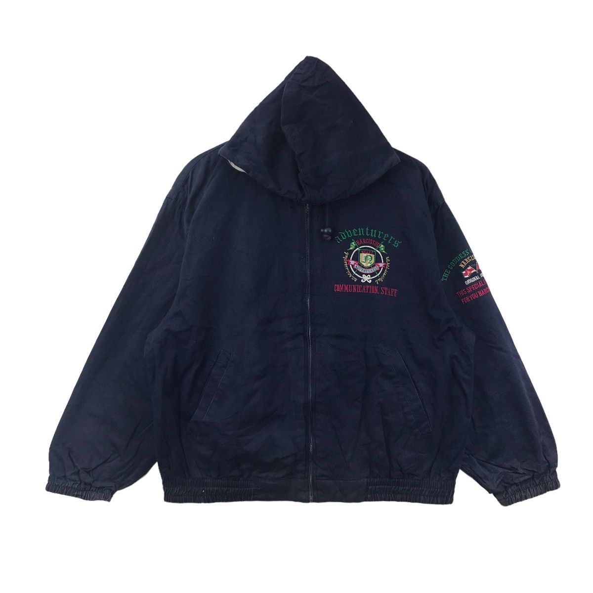 Vintage THE GODDNESS Of Fortune Narcissus Reversible Bomber Jacket Size US L / EU 52-54 / 3 - 1 Thumbnail
