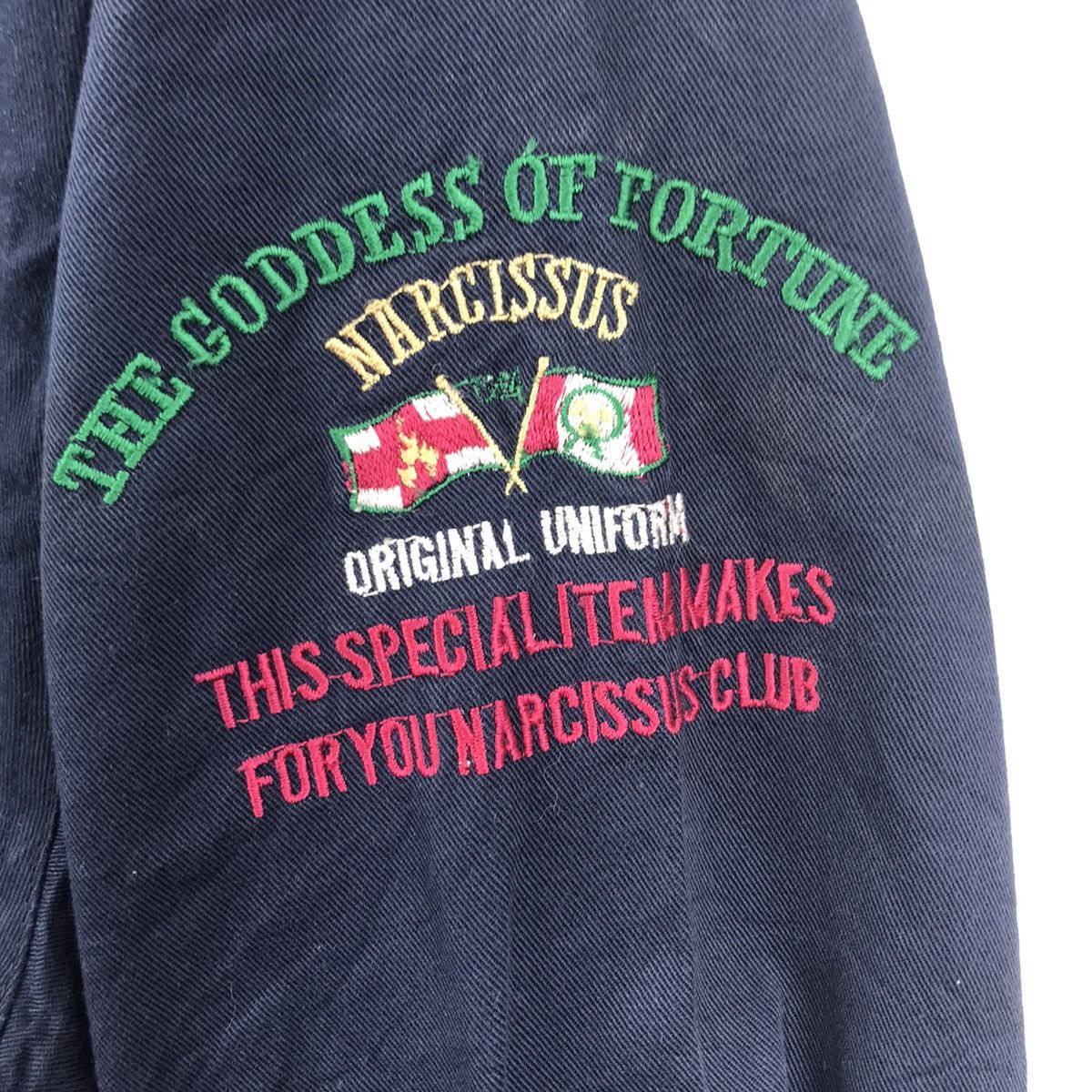Vintage THE GODDNESS Of Fortune Narcissus Reversible Bomber Jacket Size US L / EU 52-54 / 3 - 4 Thumbnail