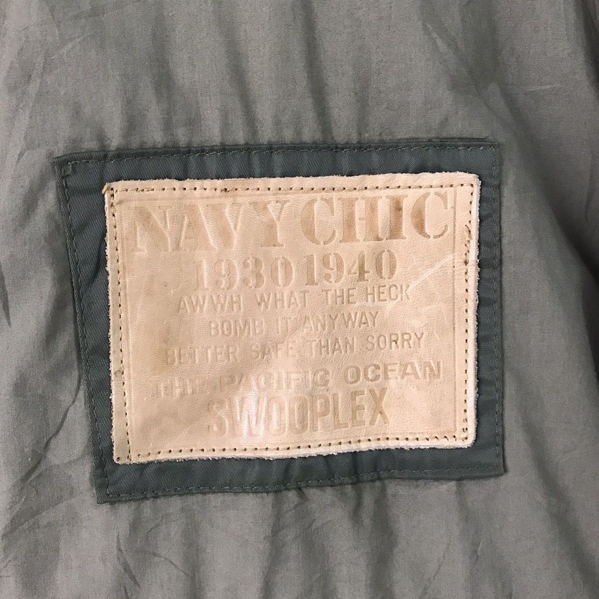 Japanese Brand 💥Steals💥Rare Swooplex Navy Chic Bomber Jacket Size US L / EU 52-54 / 3 - 8 Thumbnail