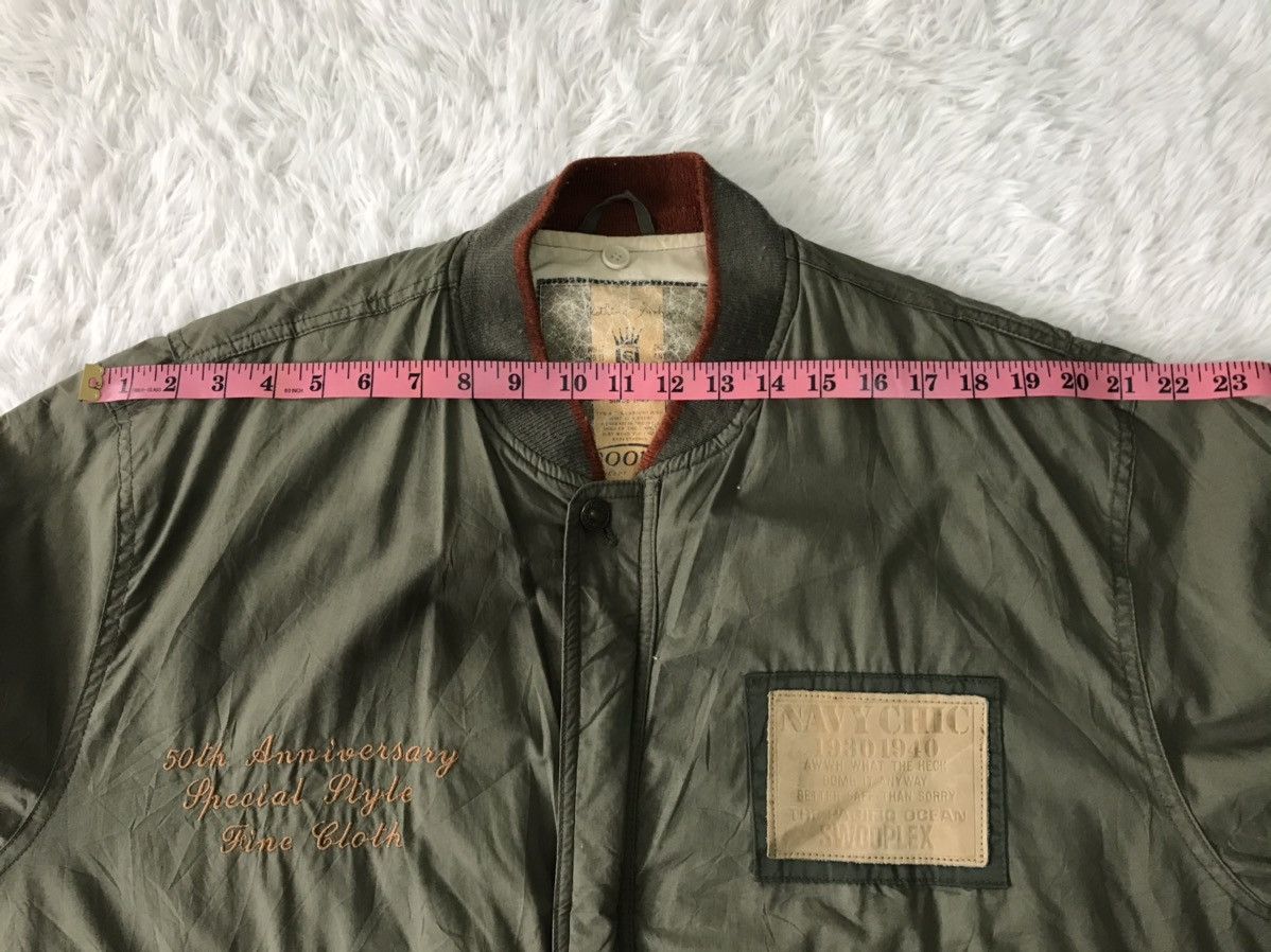 Japanese Brand 💥Steals💥Rare Swooplex Navy Chic Bomber Jacket Size US L / EU 52-54 / 3 - 24 Thumbnail