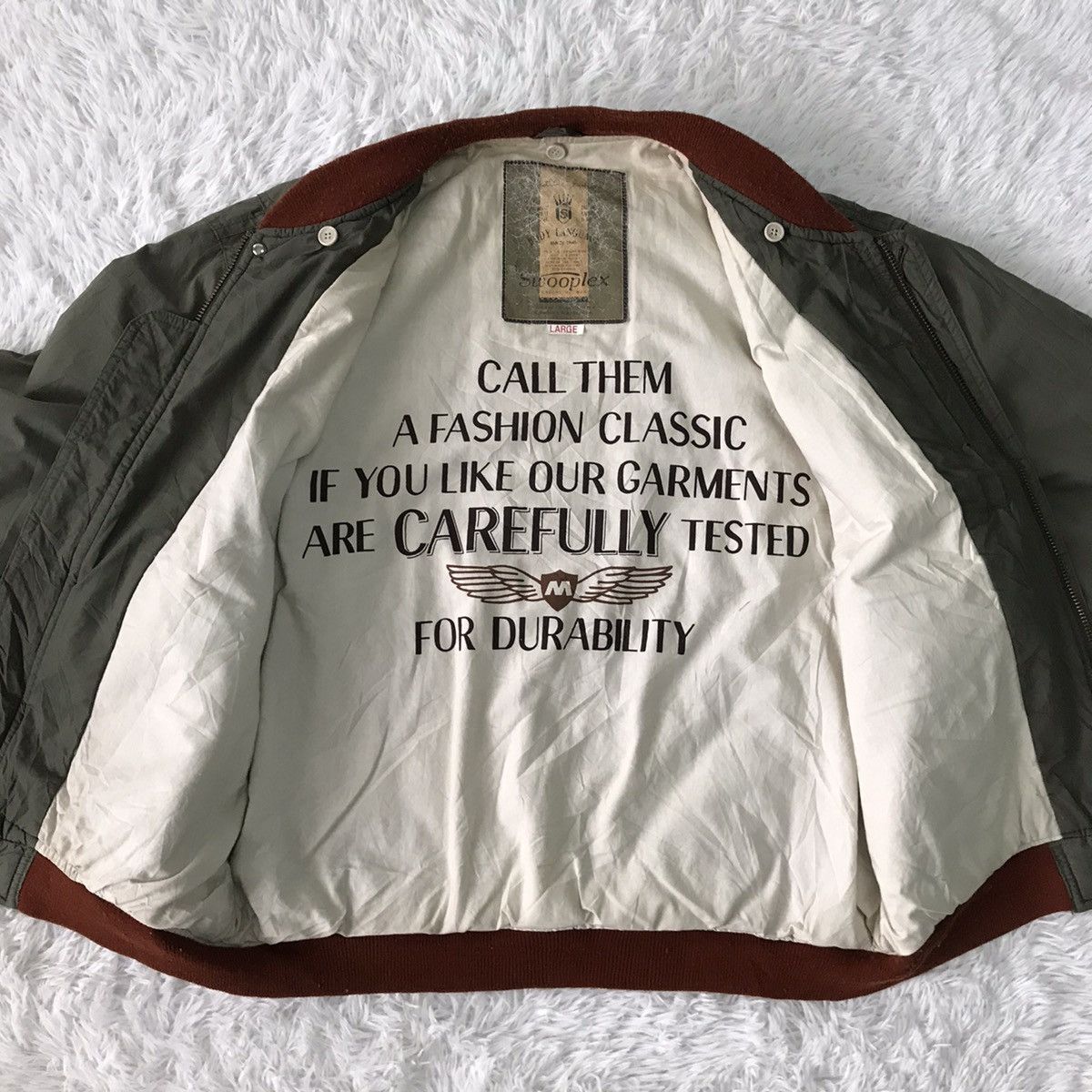 Japanese Brand 💥Steals💥Rare Swooplex Navy Chic Bomber Jacket Size US L / EU 52-54 / 3 - 20 Thumbnail