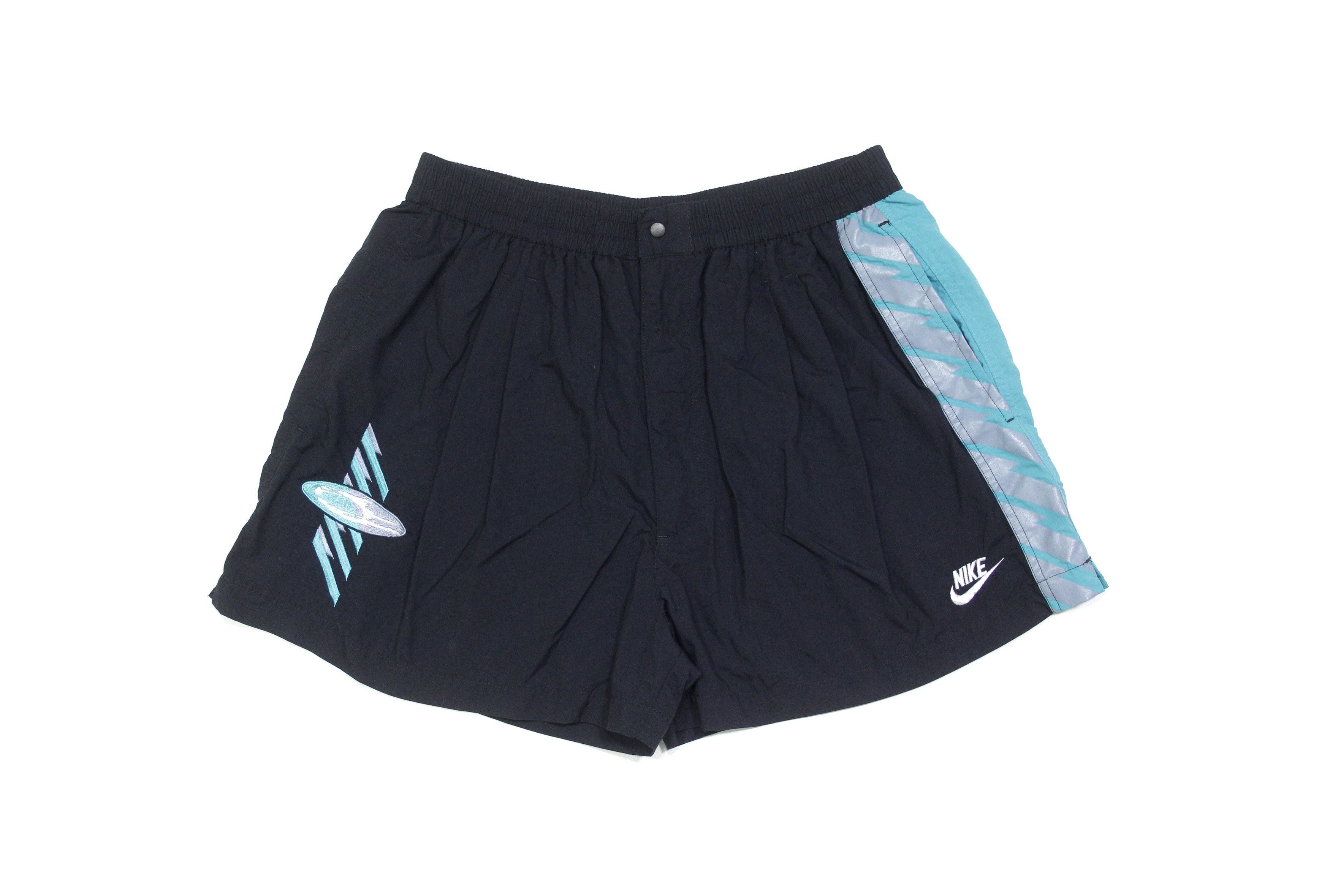 image of Andre Agassi x Nike Challenge Court 90's Acid Nylon Shorts XL Size in Black, Men's