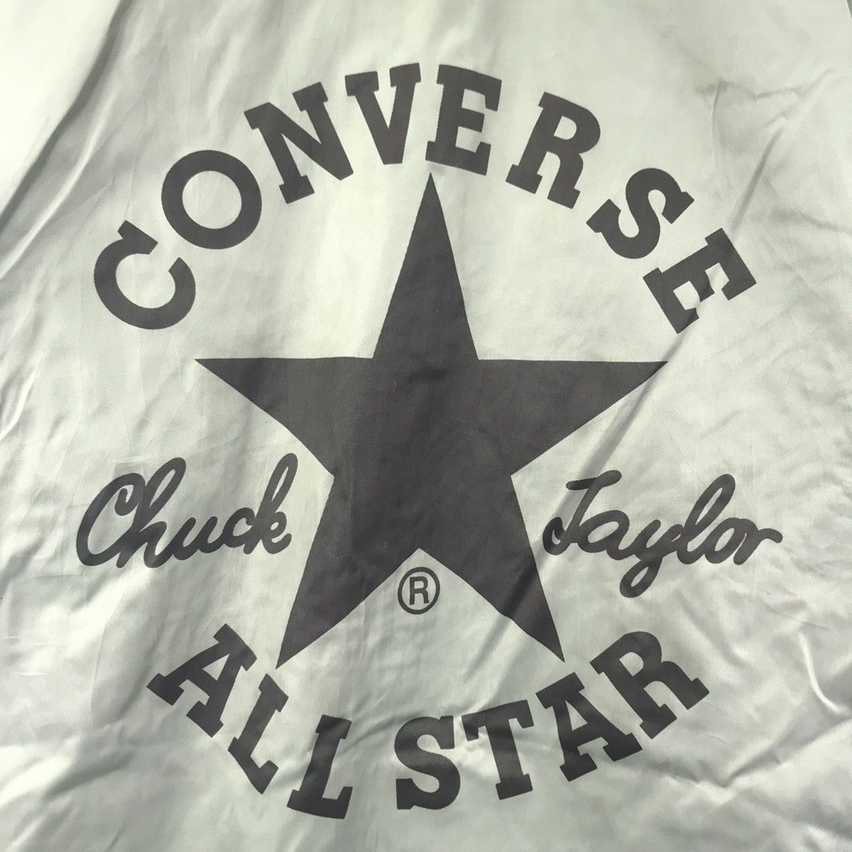 Converse CONVERSE ALL STAR Grey Windbreaker Coach Jacket Varsity Size US XL / EU 56 / 4 - 2 Thumbnail