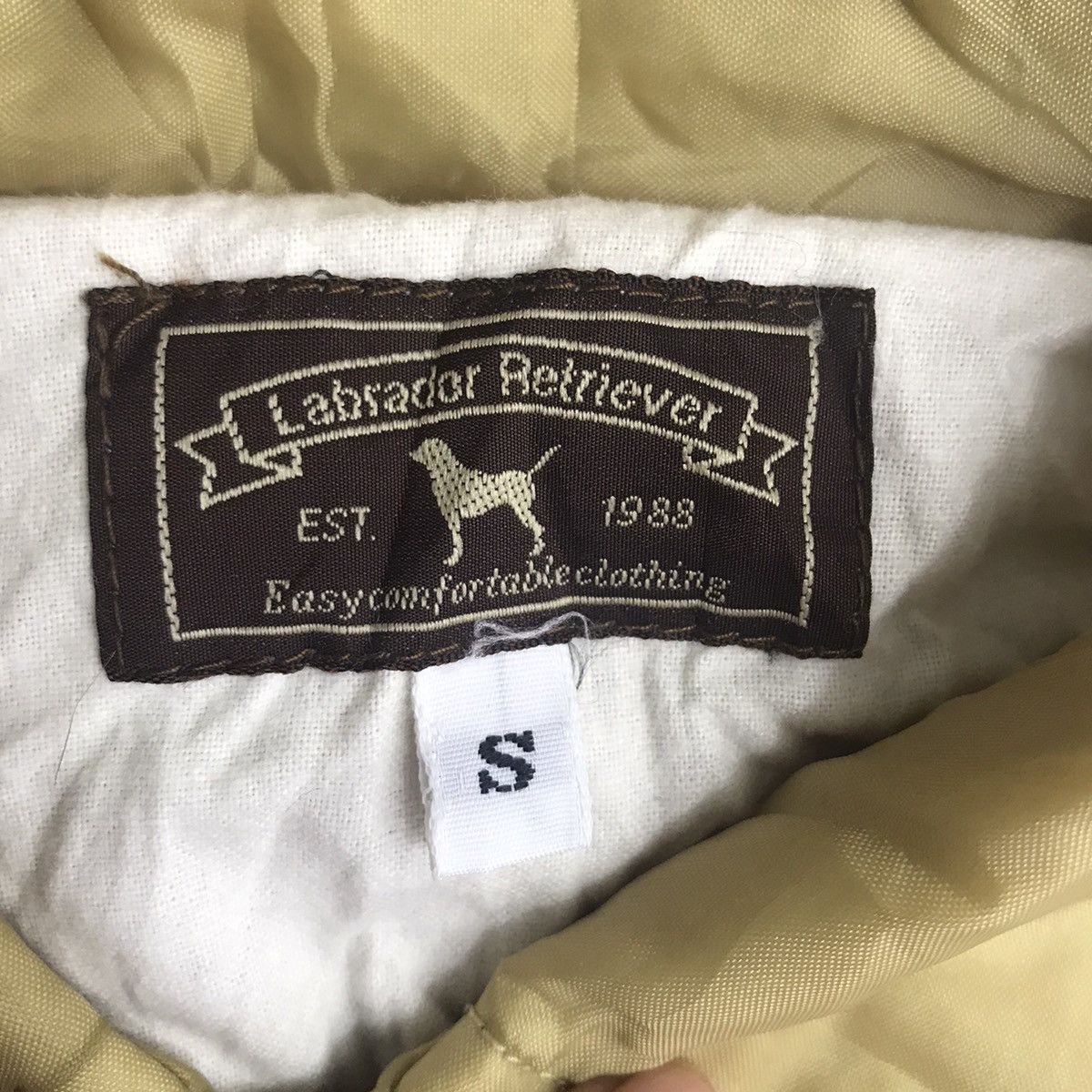 Vintage LABRADOR RETRIEVER Embroidered Logo Yellow Bomber Jacket Size US S / EU 44-46 / 1 - 6 Thumbnail