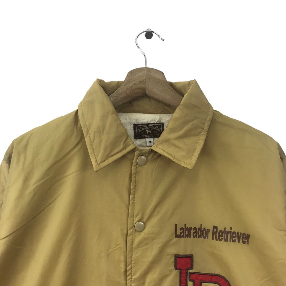 Vintage LABRADOR RETRIEVER Embroidered Logo Yellow Bomber Jacket Size US S / EU 44-46 / 1 - 2 Thumbnail