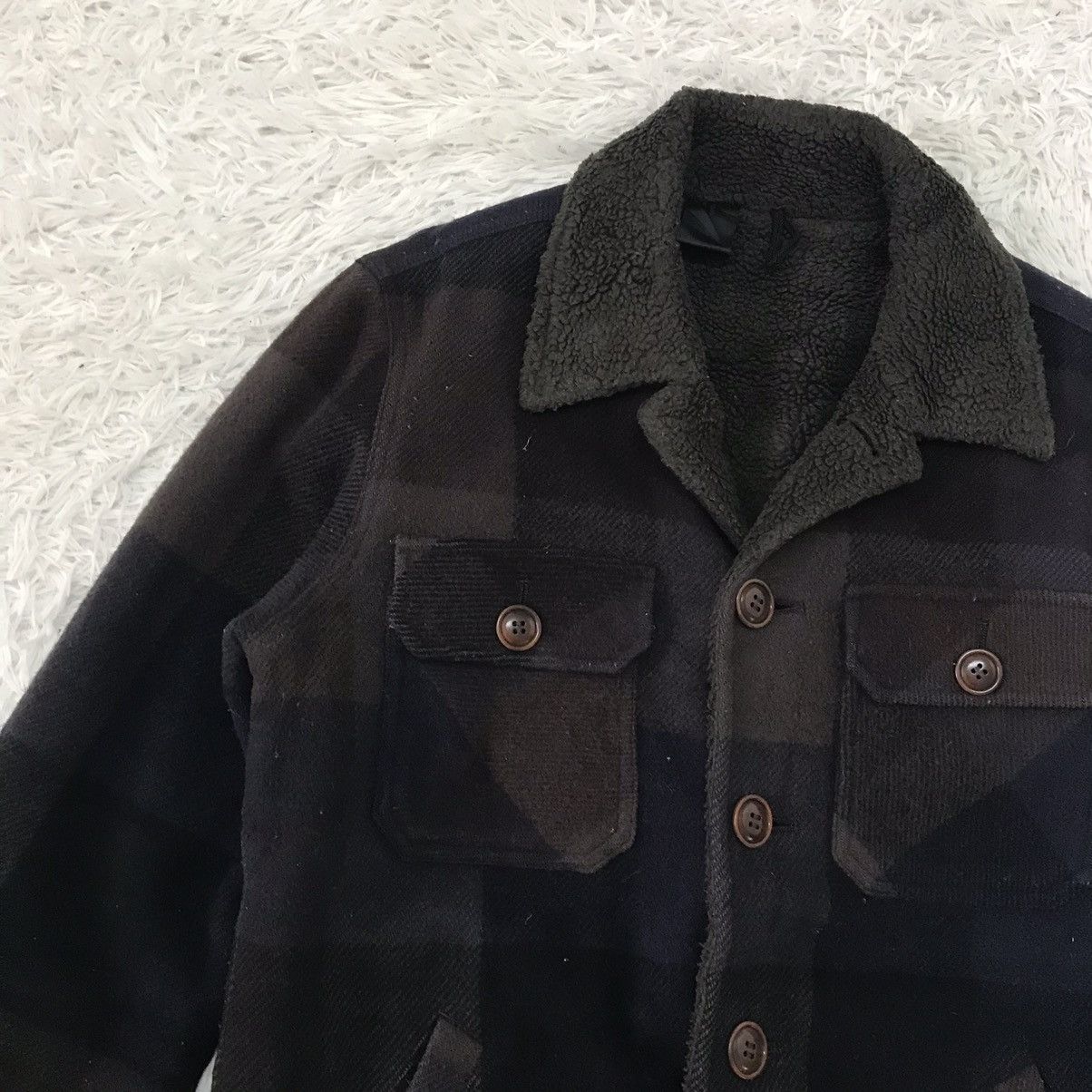 N.Hoolywood 💥Steals💥N Hoolywood Sherpa Fleece Jacket Size US M / EU 48-50 / 2 - 7 Thumbnail