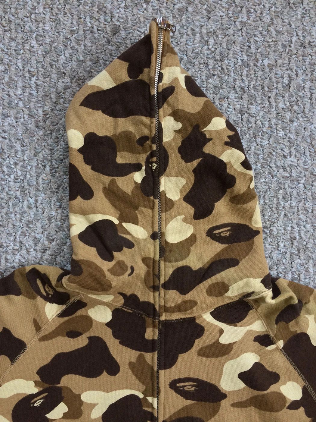 Bape OG Bape Tan Camo Full Zip Hoodie Size US M / EU 48-50 / 2 - 3 Thumbnail
