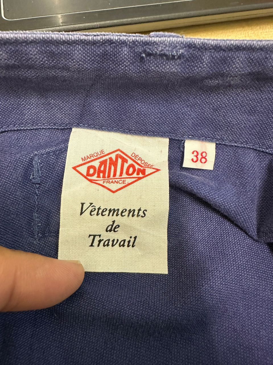 Danton Vintage Danton Indigo Buckle Back Fatigue Pants Workwear Size US 31 - 15 Thumbnail