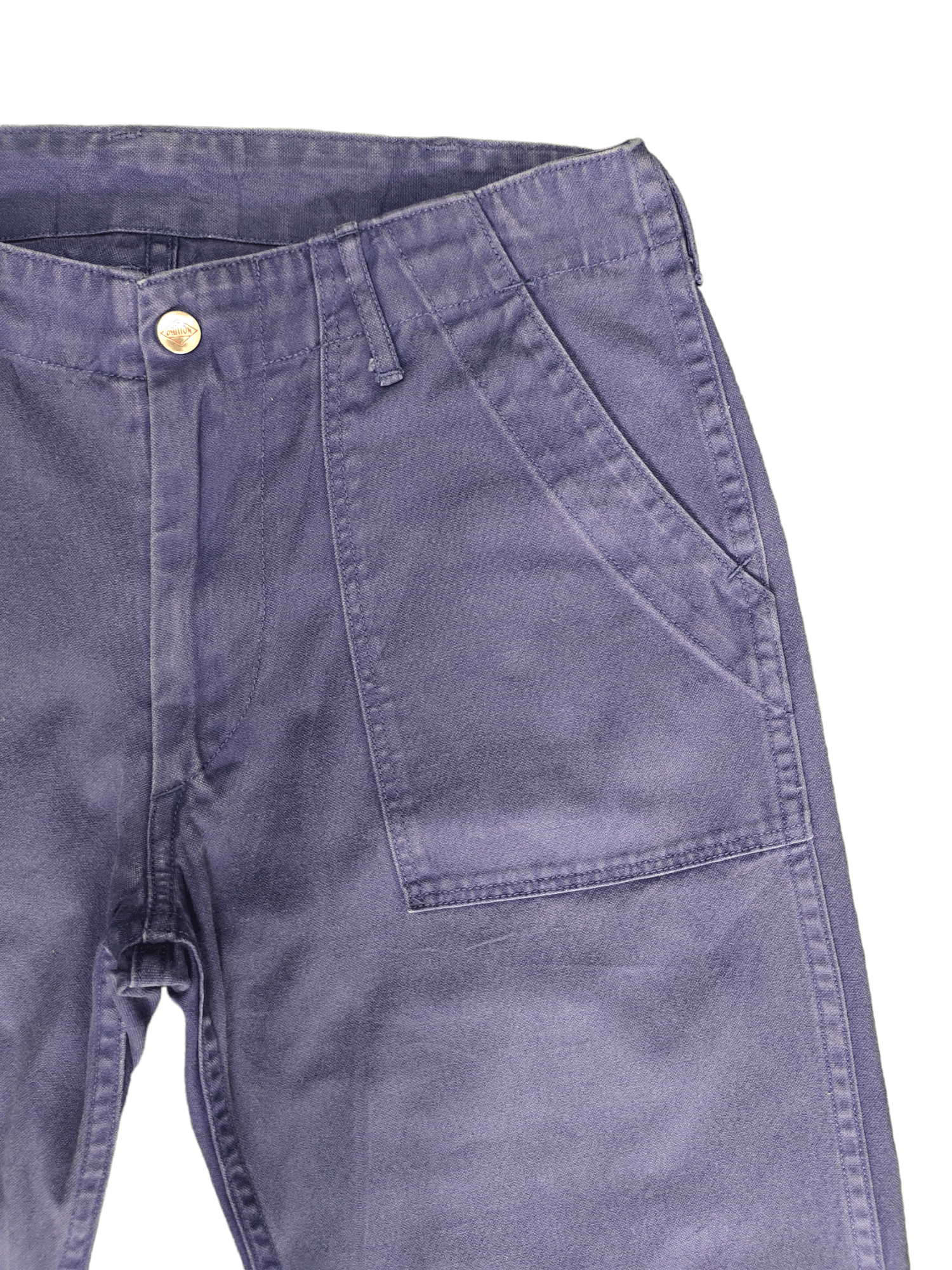 Danton Vintage Danton Indigo Buckle Back Fatigue Pants Workwear Size US 31 - 9 Thumbnail