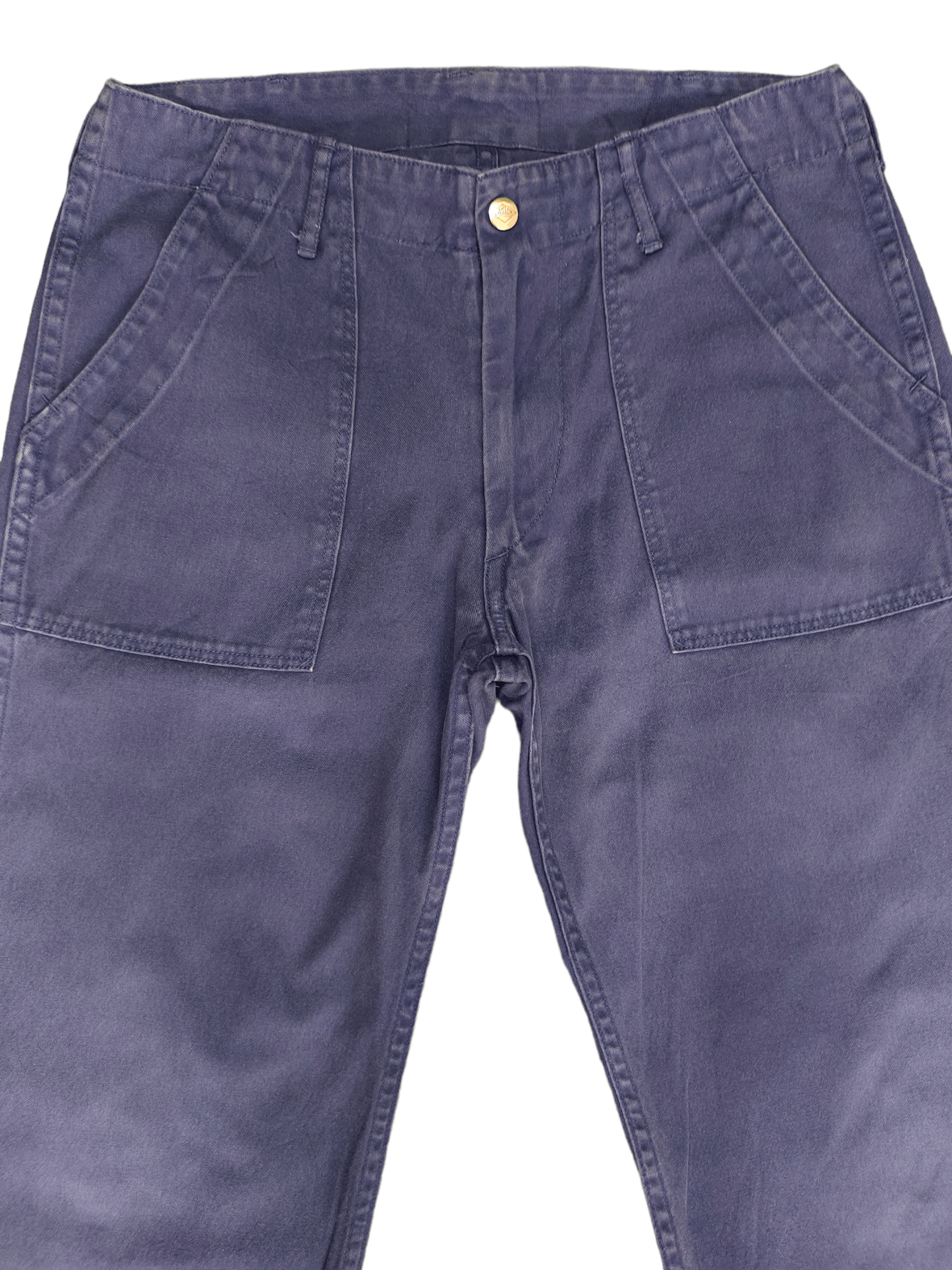 Danton Vintage Danton Indigo Buckle Back Fatigue Pants Workwear Size US 31 - 8 Thumbnail