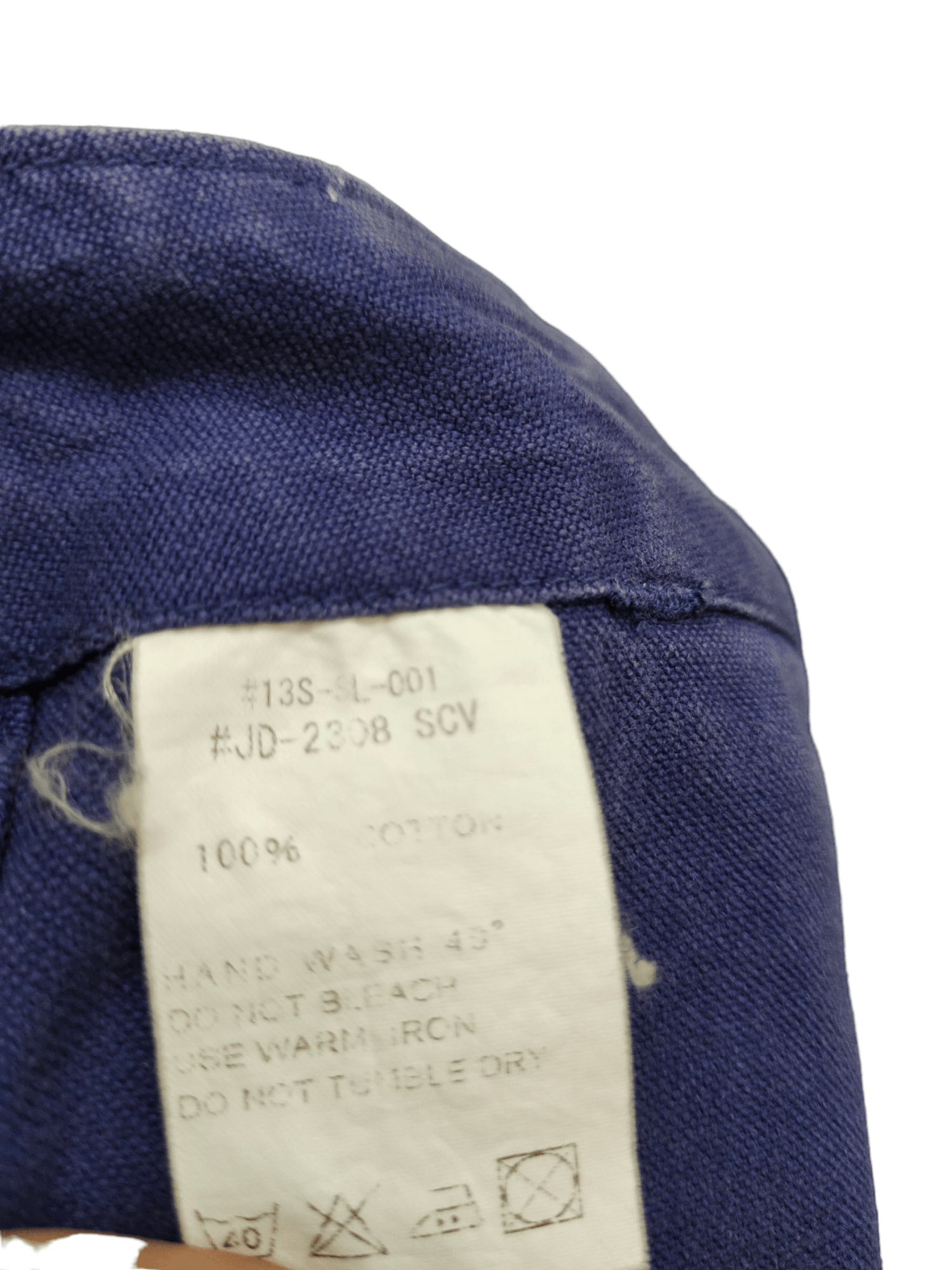 Danton Vintage Danton Indigo Buckle Back Fatigue Pants Workwear Size US 31 - 14 Thumbnail