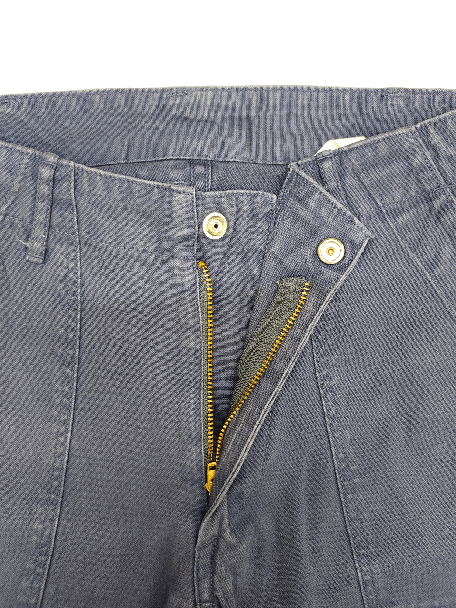 Danton Vintage Danton Indigo Buckle Back Fatigue Pants Workwear Size US 31 - 13 Thumbnail