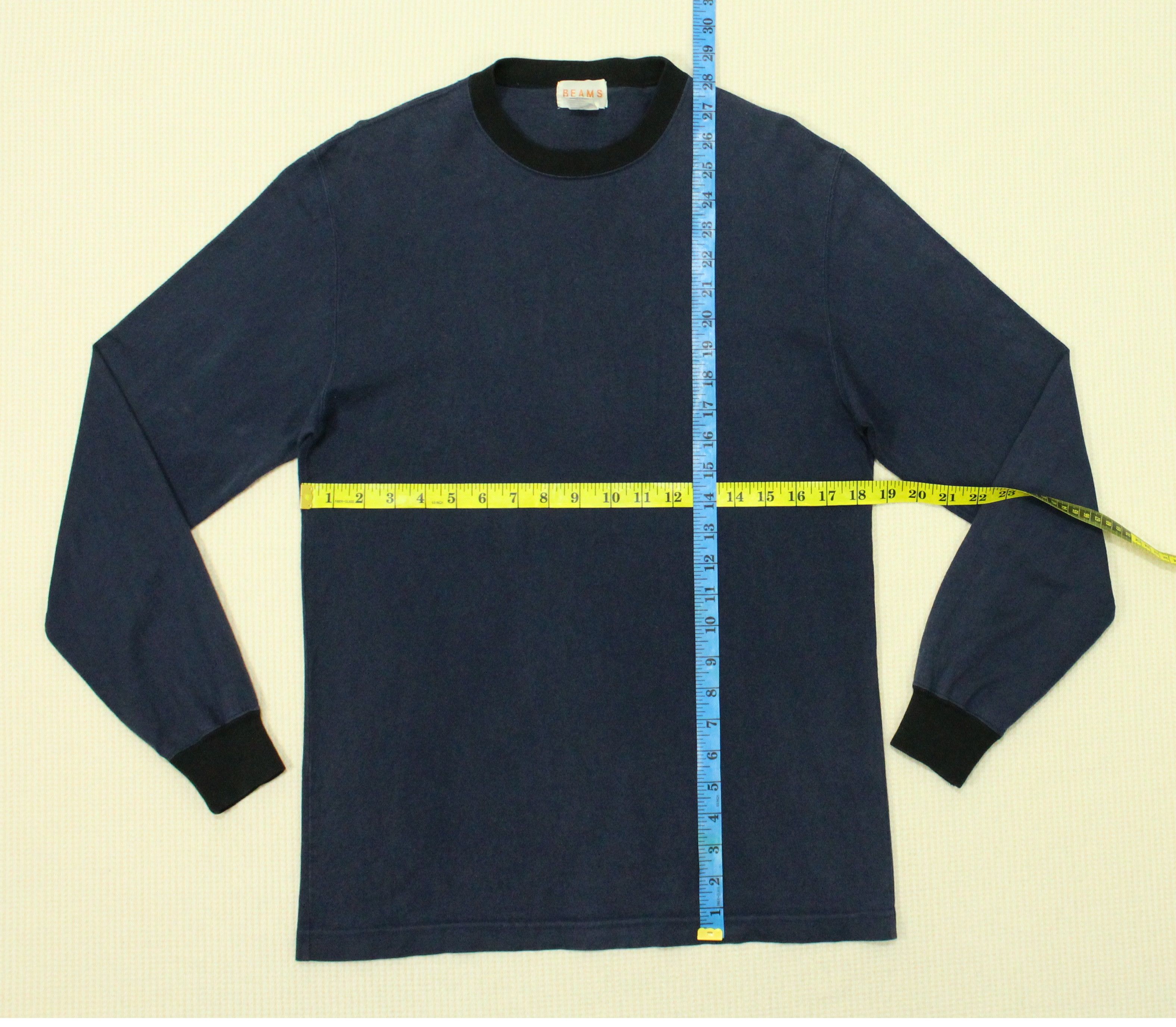 Beams Plus × Japanese Brand BEAMS T Shirt Long Sleeve Ringer Grunge Skate Punk Size US M / EU 48-50 / 2 - 6 Thumbnail