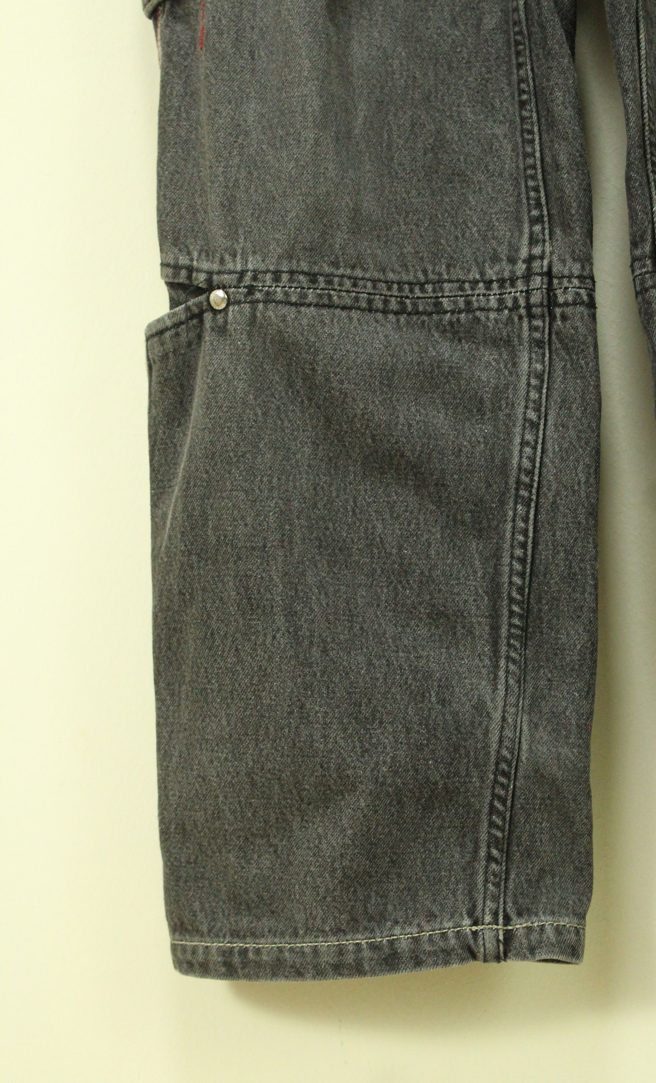 JNCO × Japanese Brand TRANSER Pants Denim Utility Multipockets Patchwork Denim Size US 26 / EU 42 - 9 Thumbnail