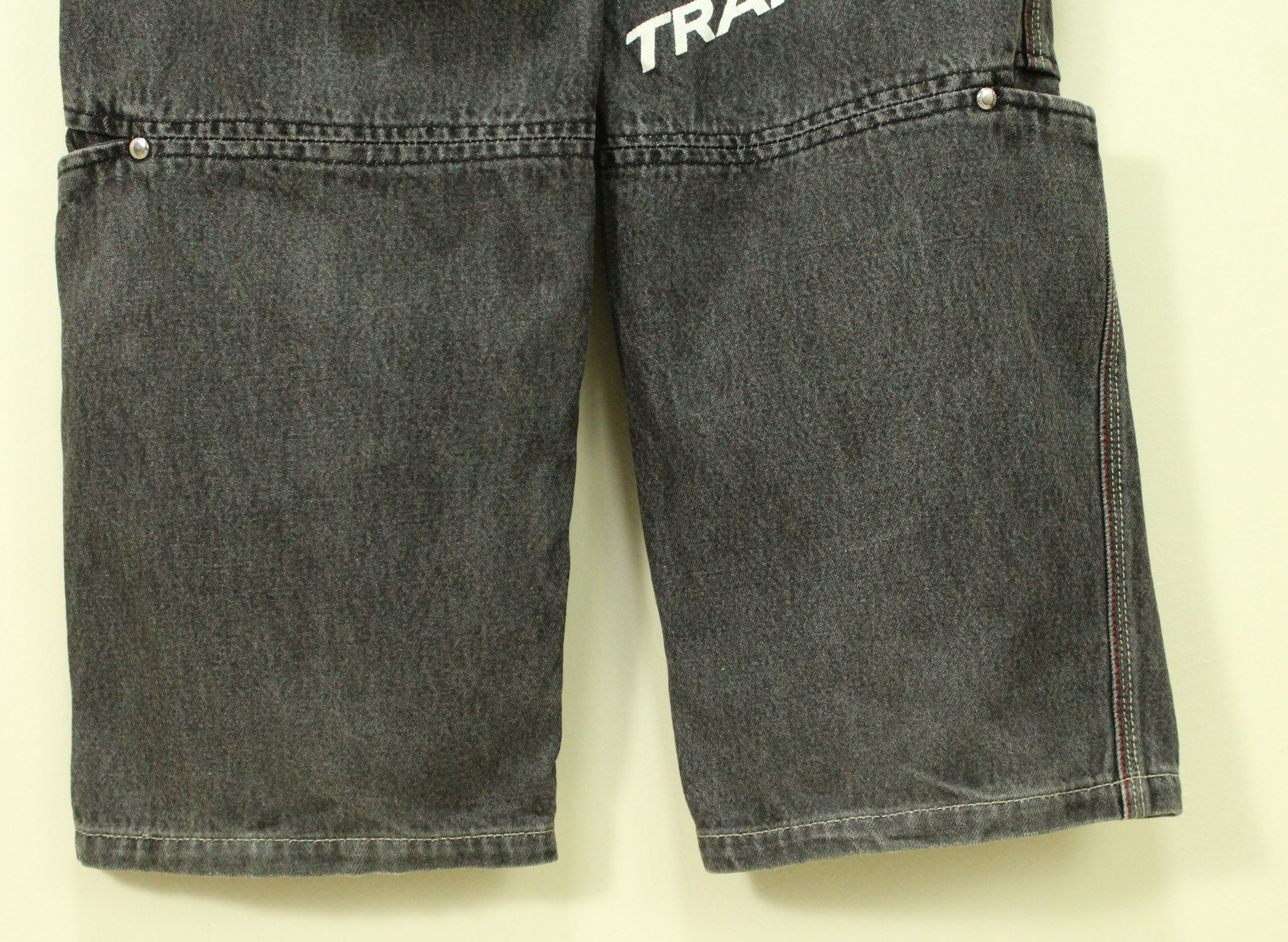 JNCO × Japanese Brand TRANSER Pants Denim Utility Multipockets Patchwork Denim Size US 26 / EU 42 - 12 Thumbnail