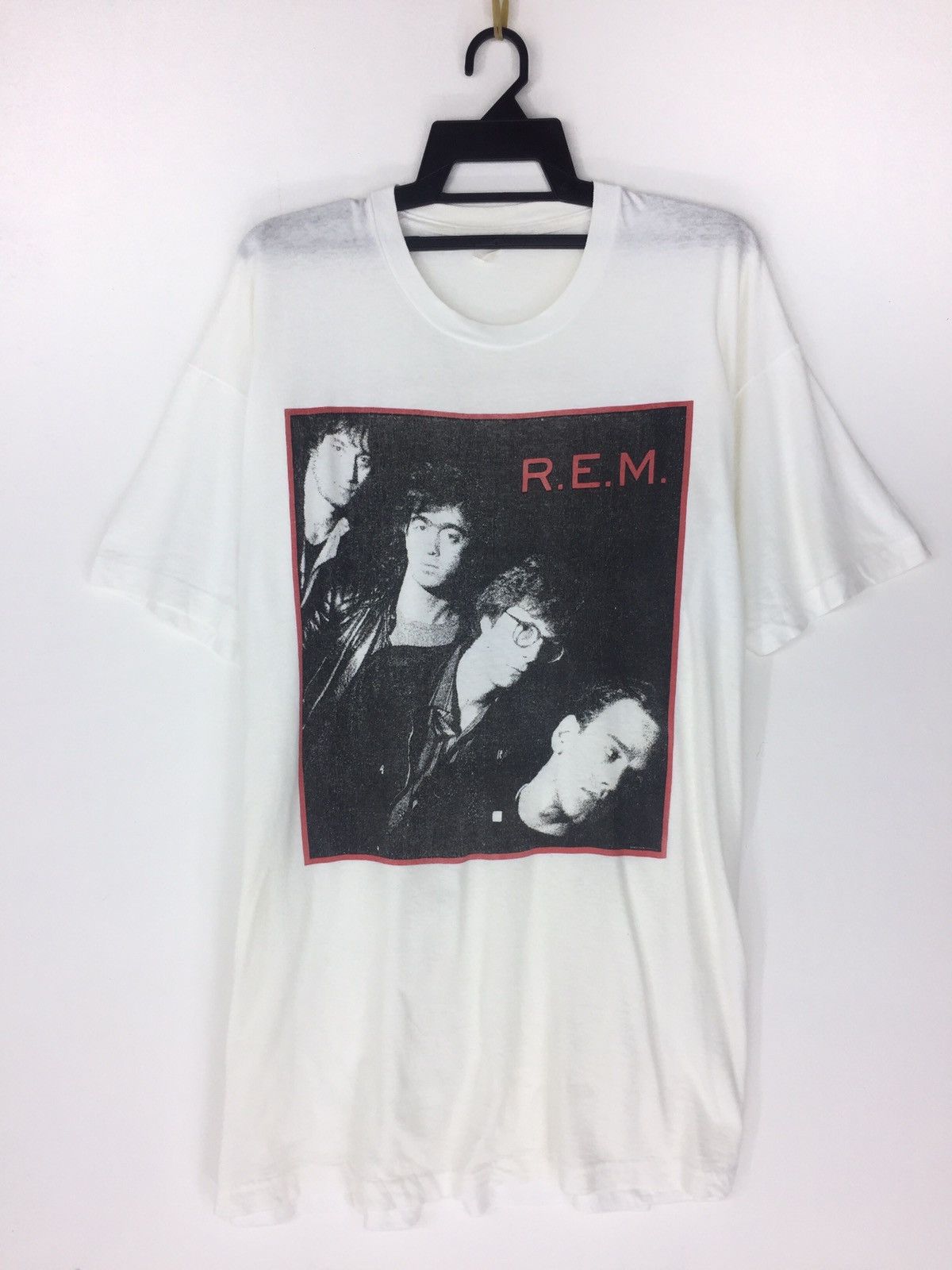 image of Band Tees x Vintage 1989 Rem Green World Tour in White, Men's (Size 2XL)