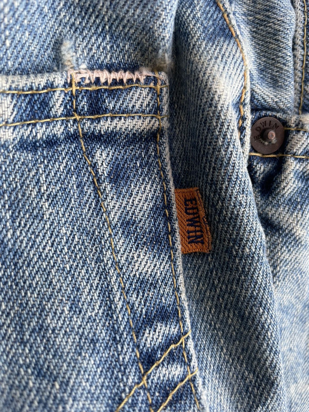 Vintage Edwin 505X Selvedge Faded Wash Denim