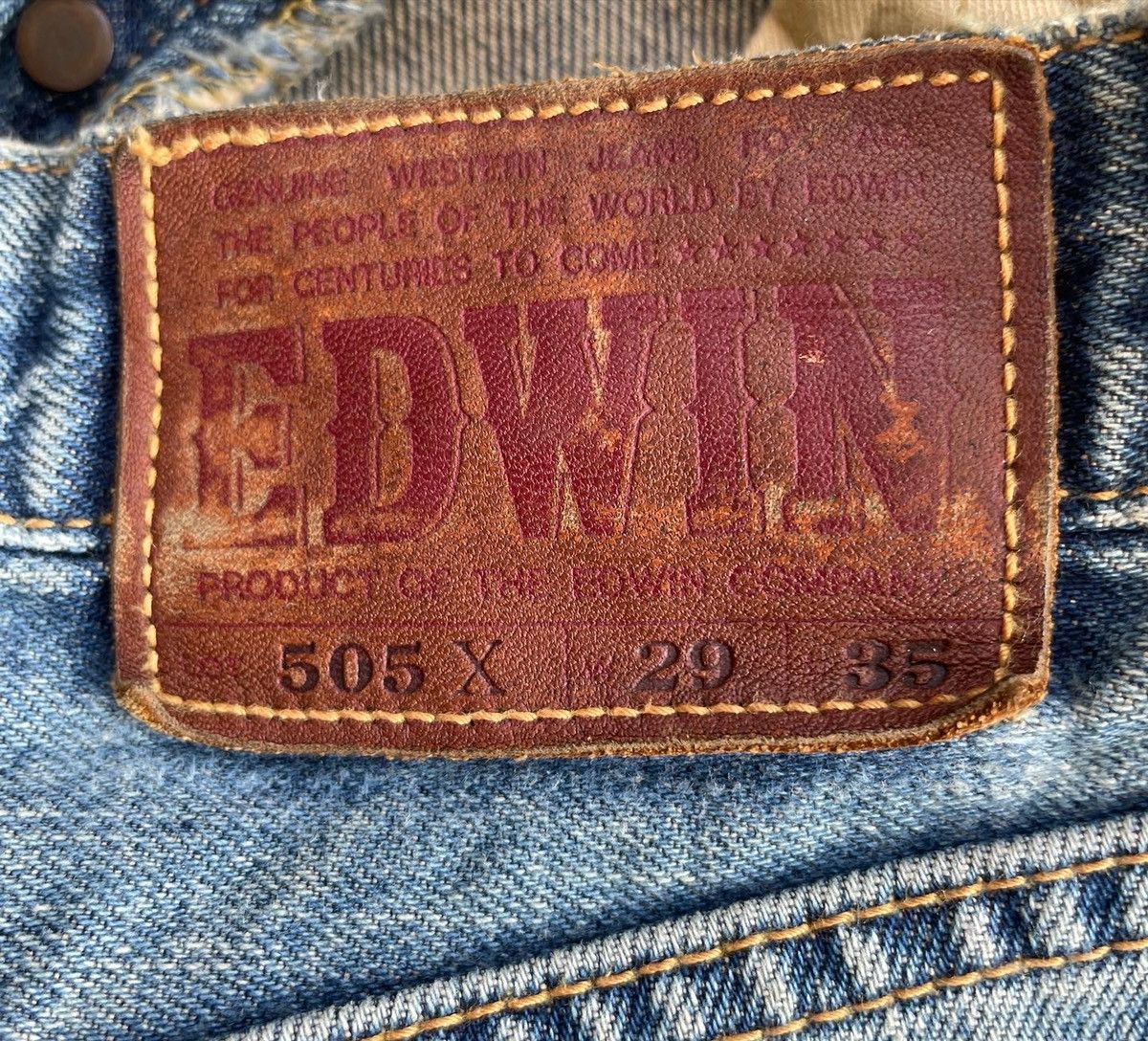 Vintage Edwin 505X Selvedge Faded Wash Denim